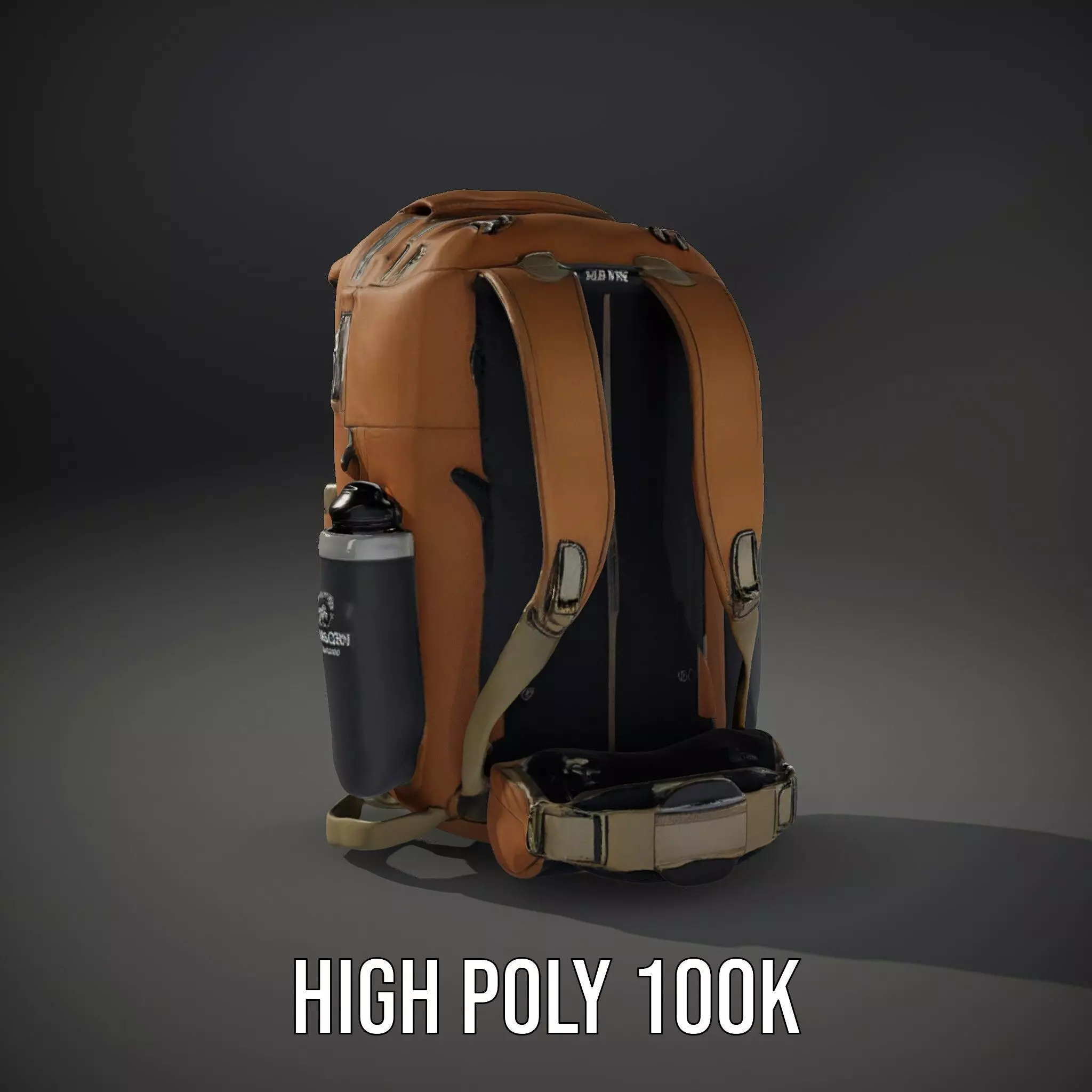 Outdoor Expedition Backpack model pack Low-poly 3D model_9