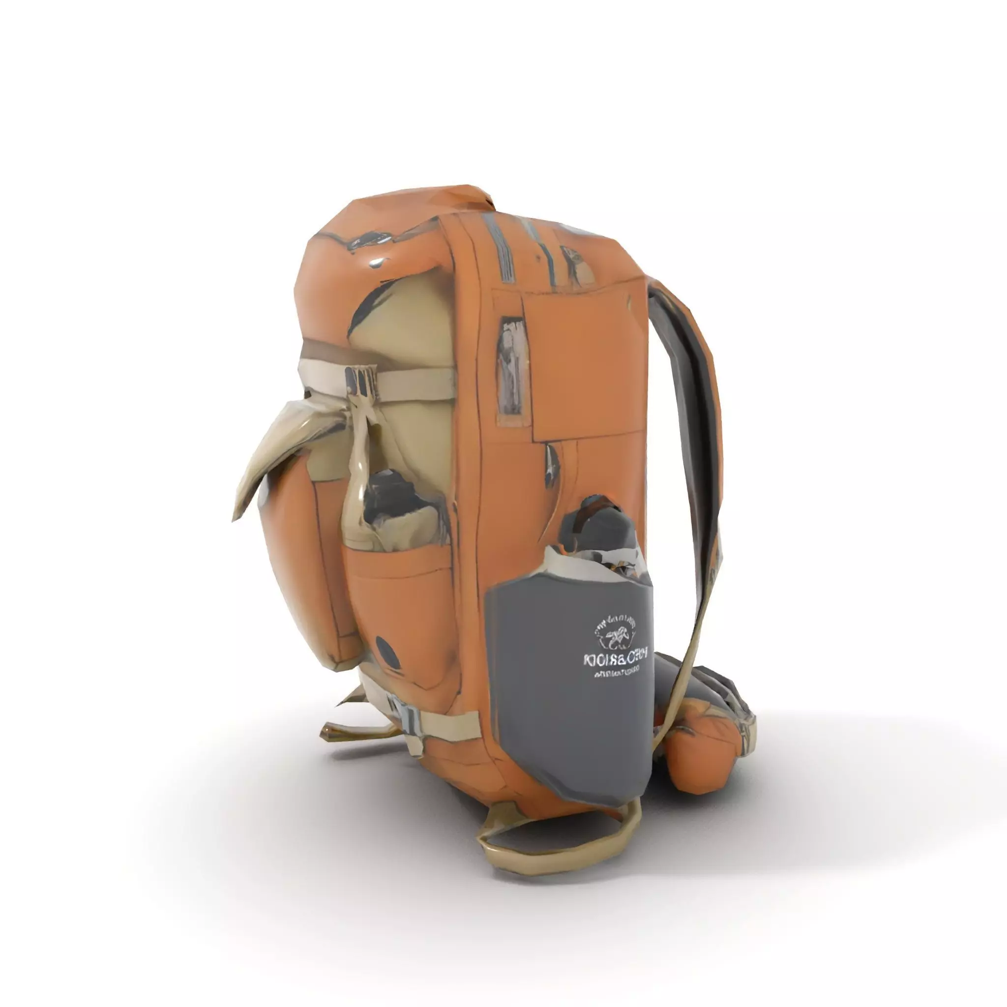 Outdoor Expedition Backpack model pack Low-poly 3D model_13