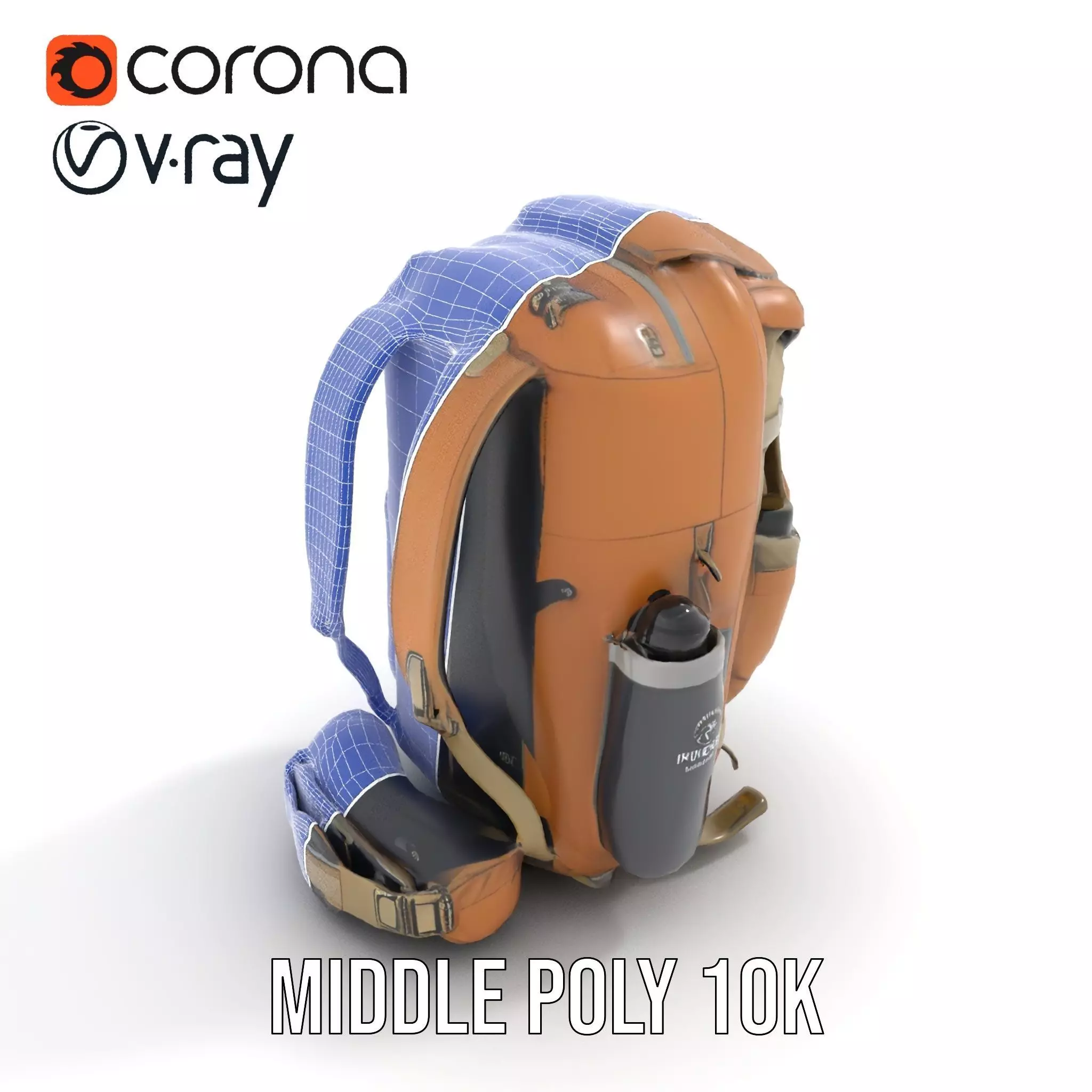 Outdoor Expedition Backpack model pack Low-poly 3D model_31