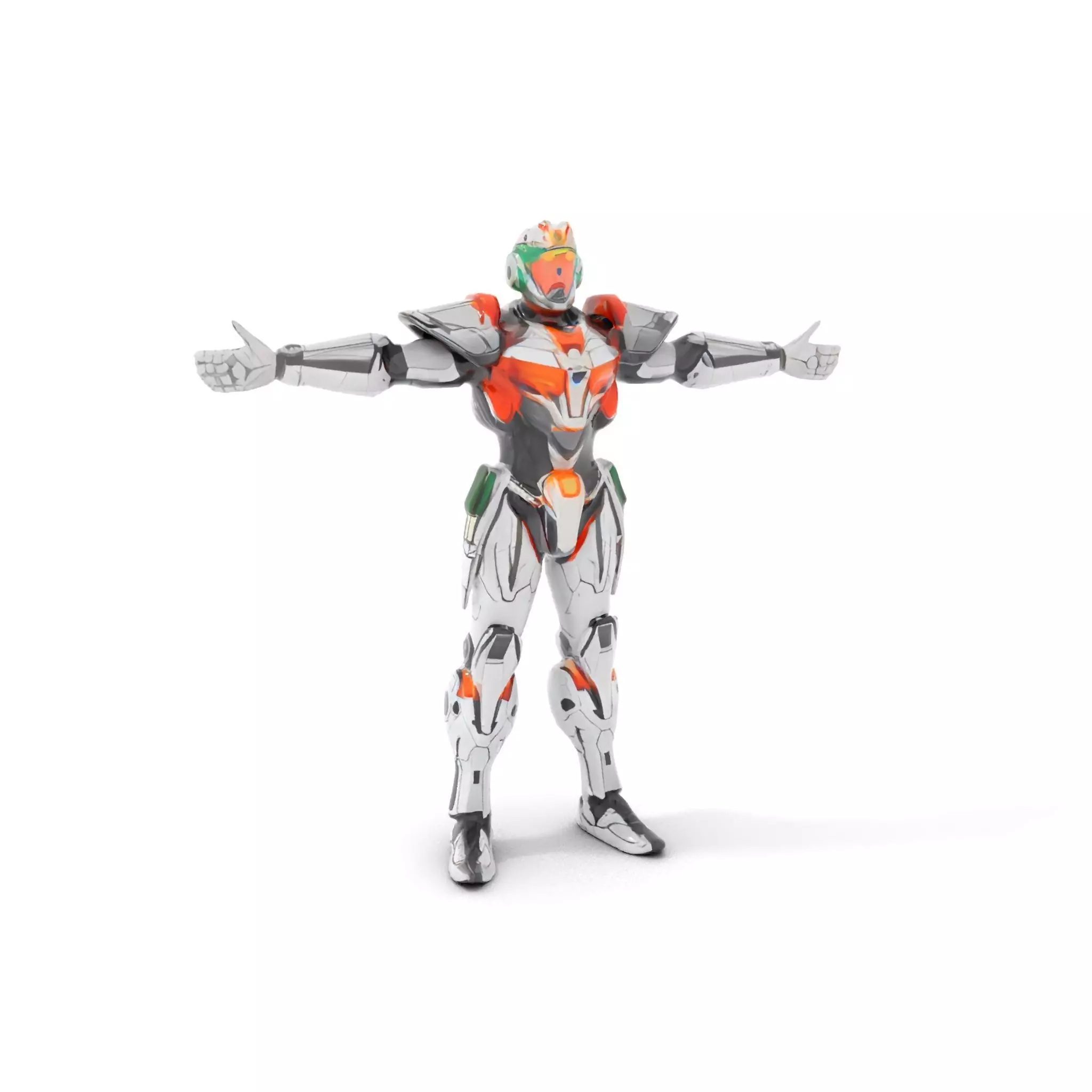 Futuristic Mech Armor model pack Low-poly 3D model_19