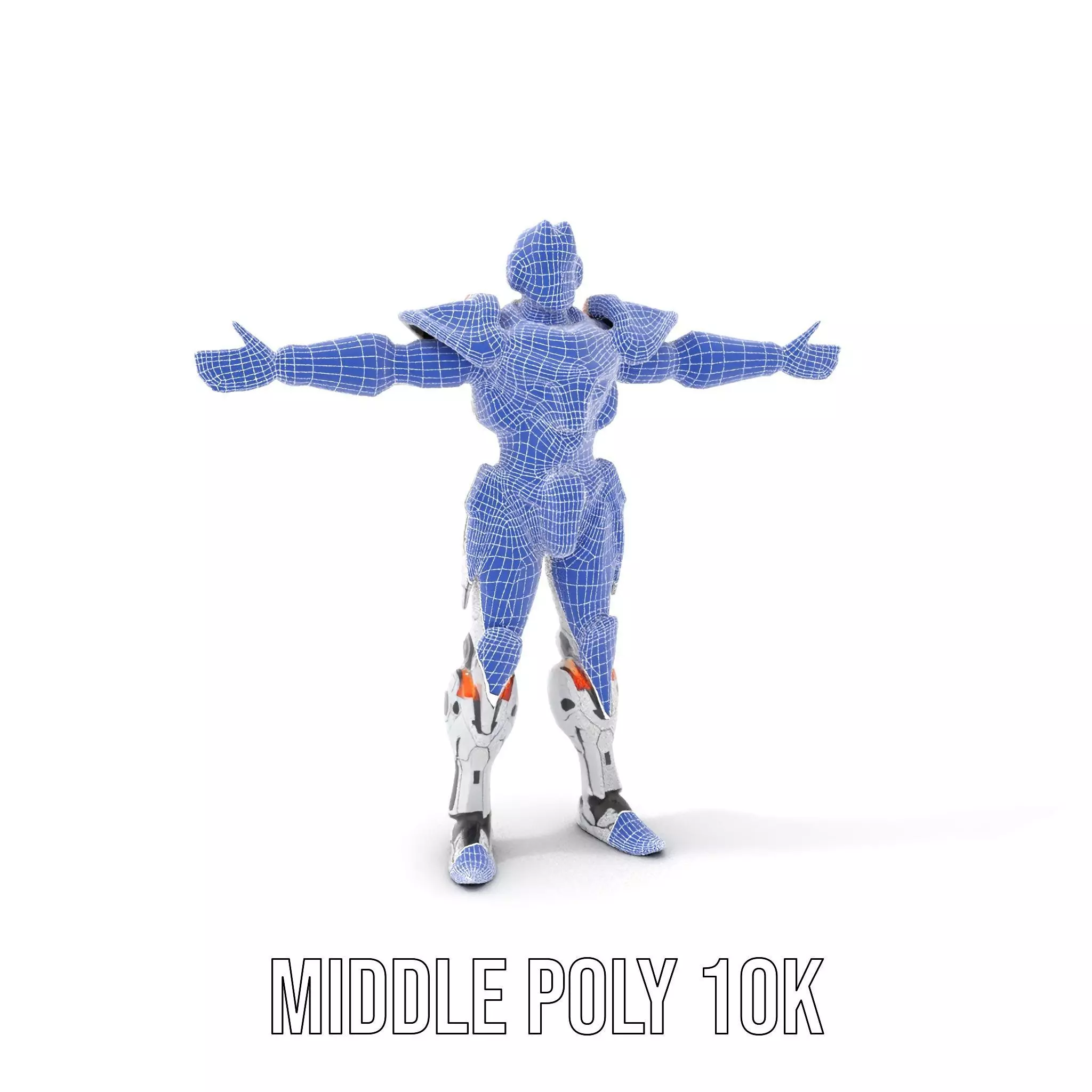 Futuristic Mech Armor model pack Low-poly 3D model_16