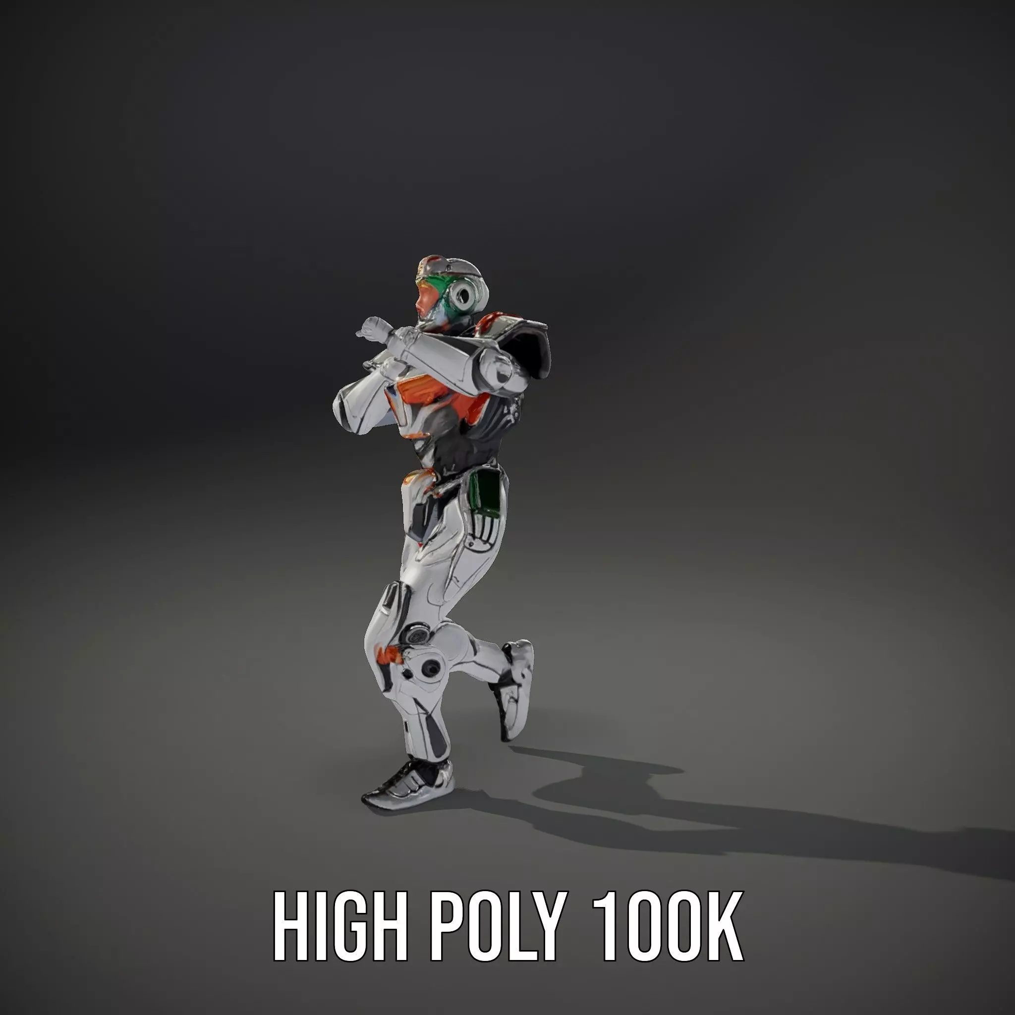 Futuristic Mech Armor model pack Low-poly 3D model_33