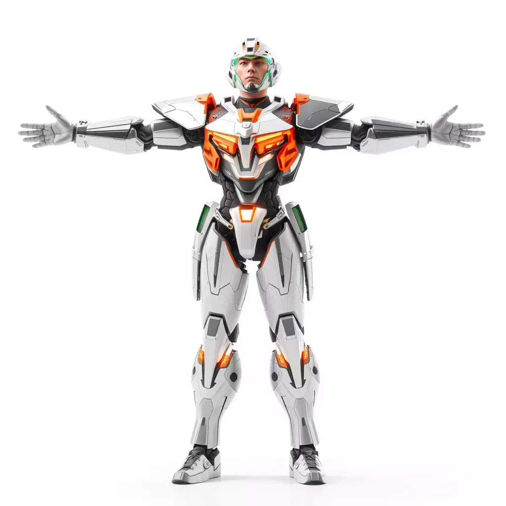 Futuristic Mech Armor model pack Low-poly 3D model_3