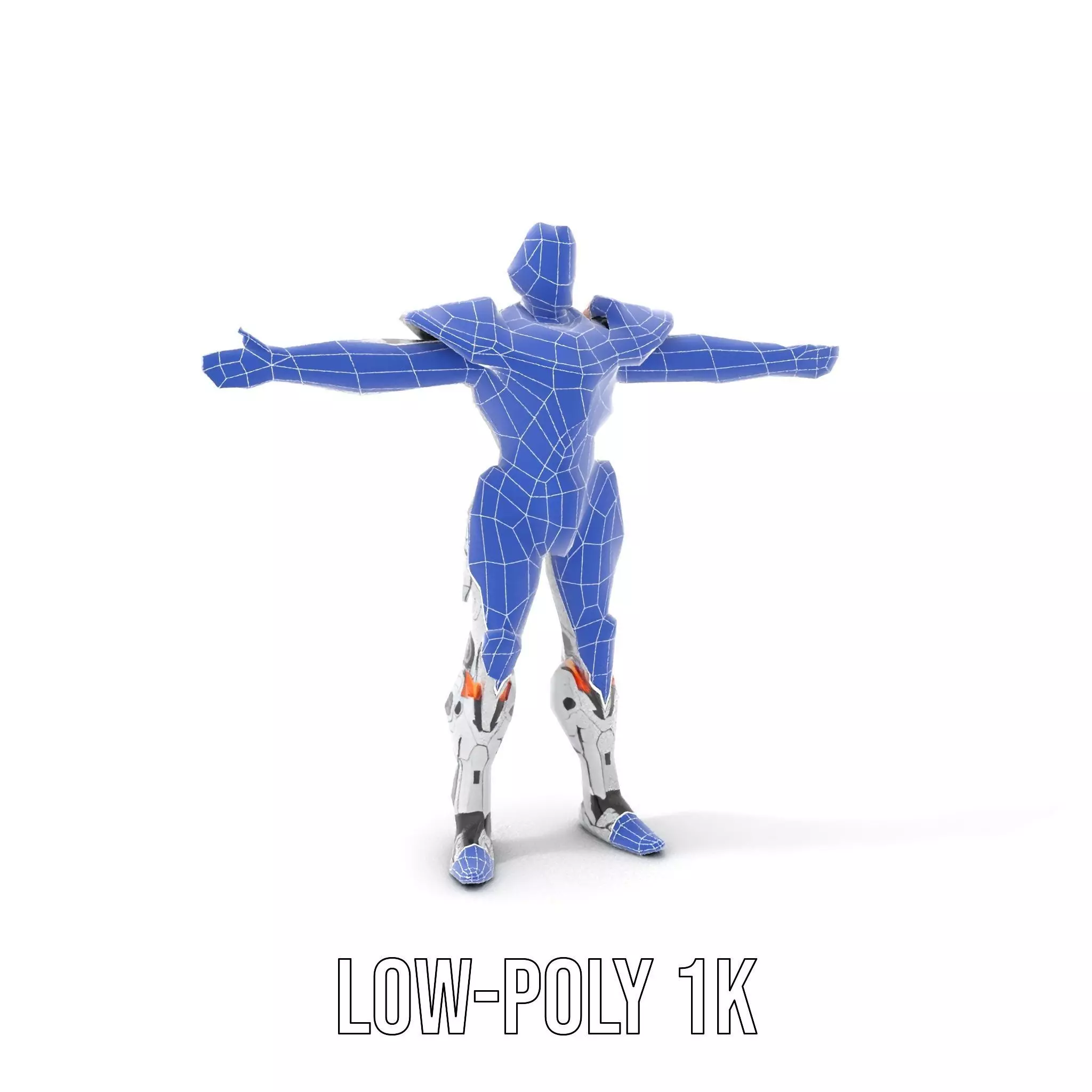 Futuristic Mech Armor model pack Low-poly 3D model_28