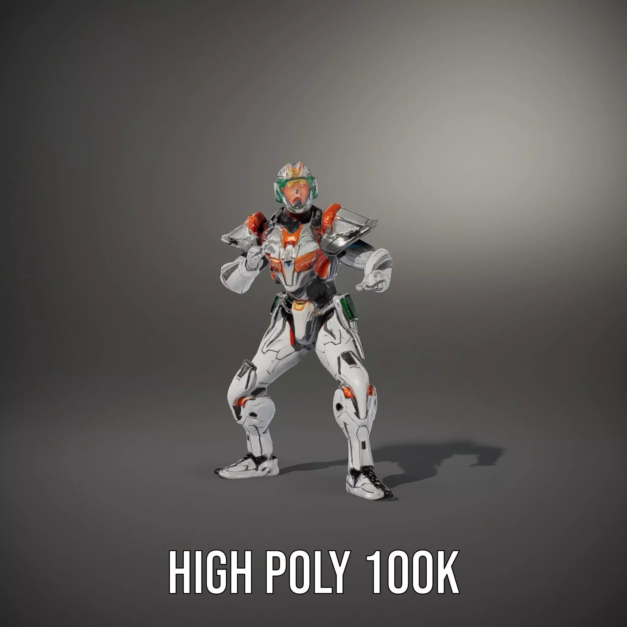 Futuristic Mech Armor model pack Low-poly 3D model_35