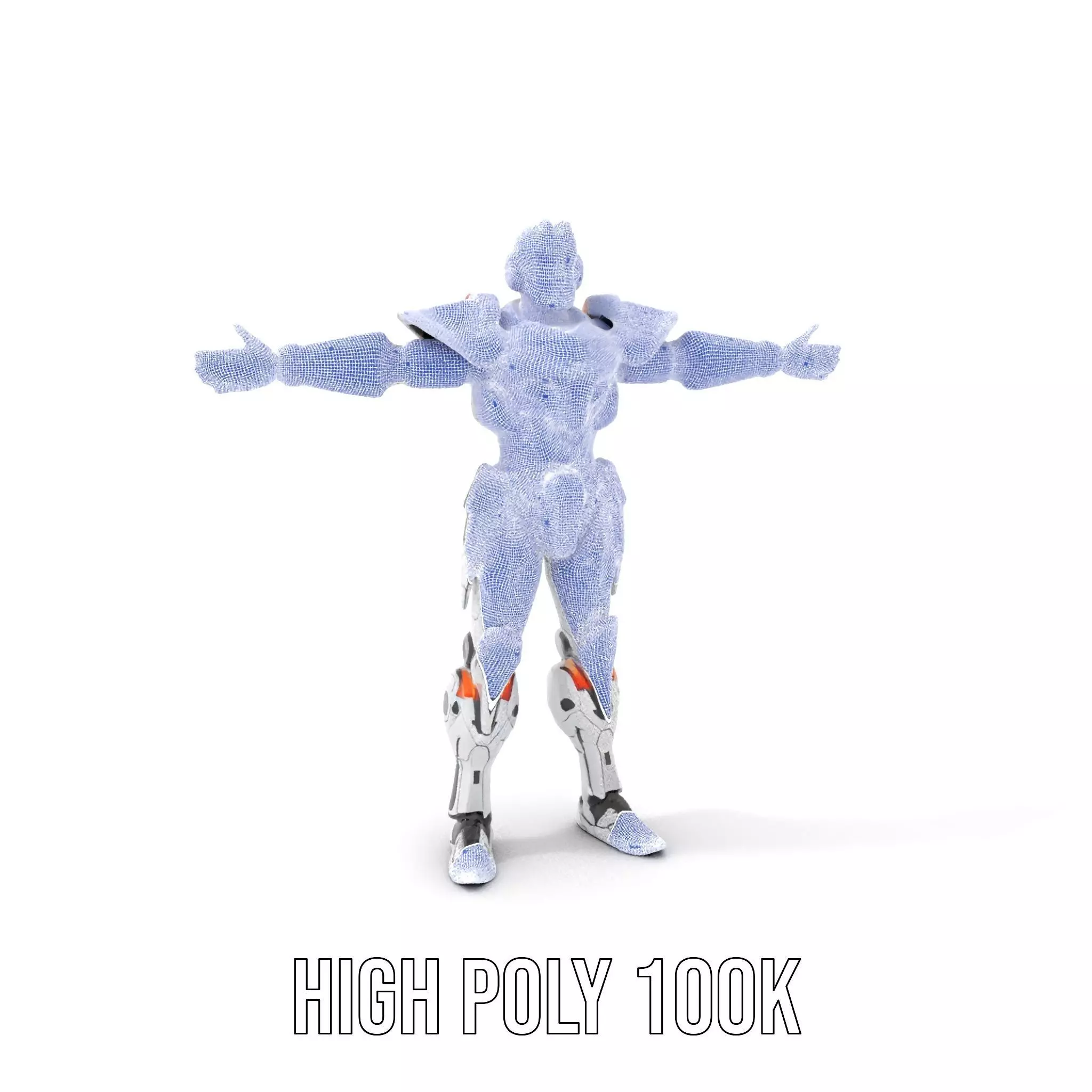 Futuristic Mech Armor model pack Low-poly 3D model_5