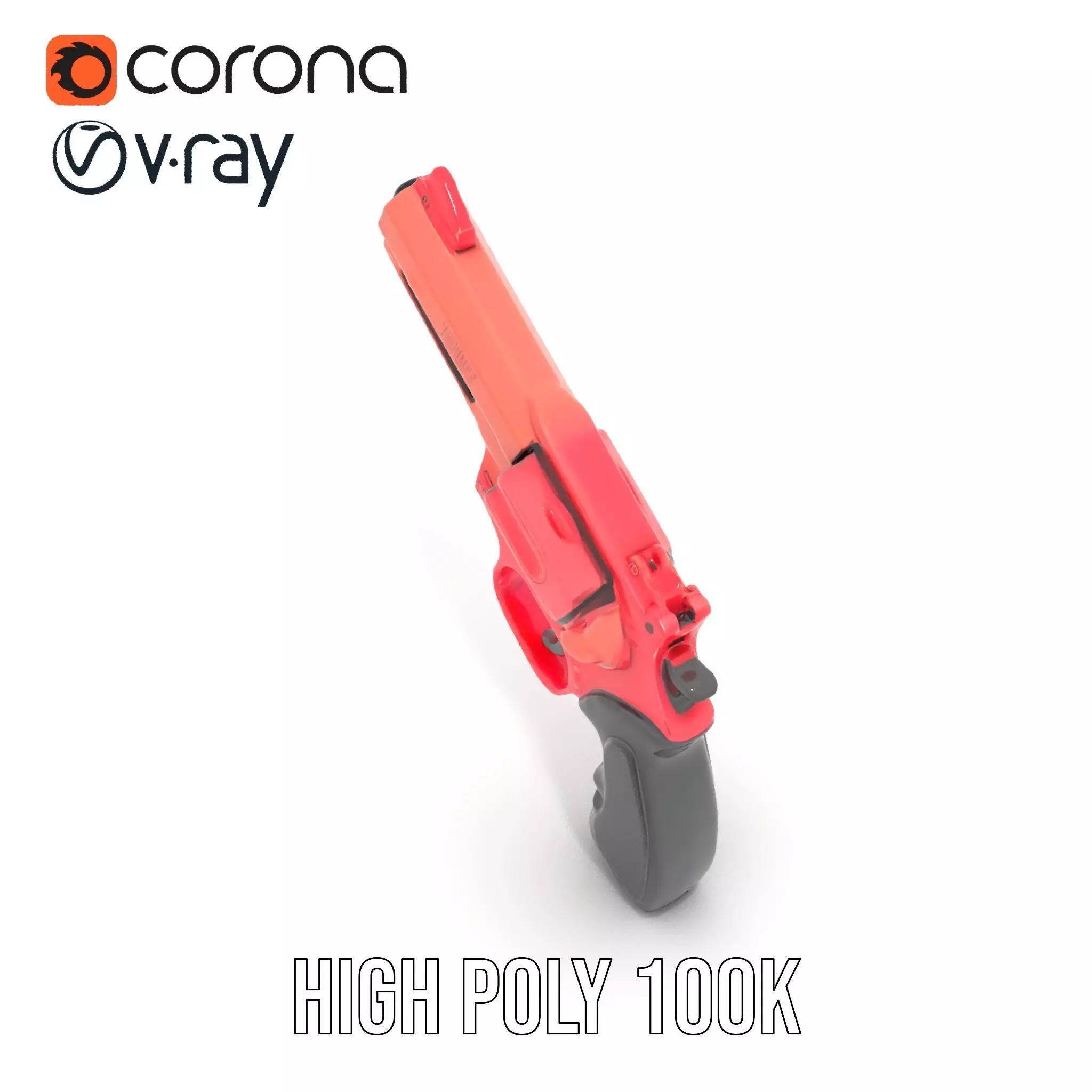 Scarlet Revolver model pack Low-poly 3D model_29