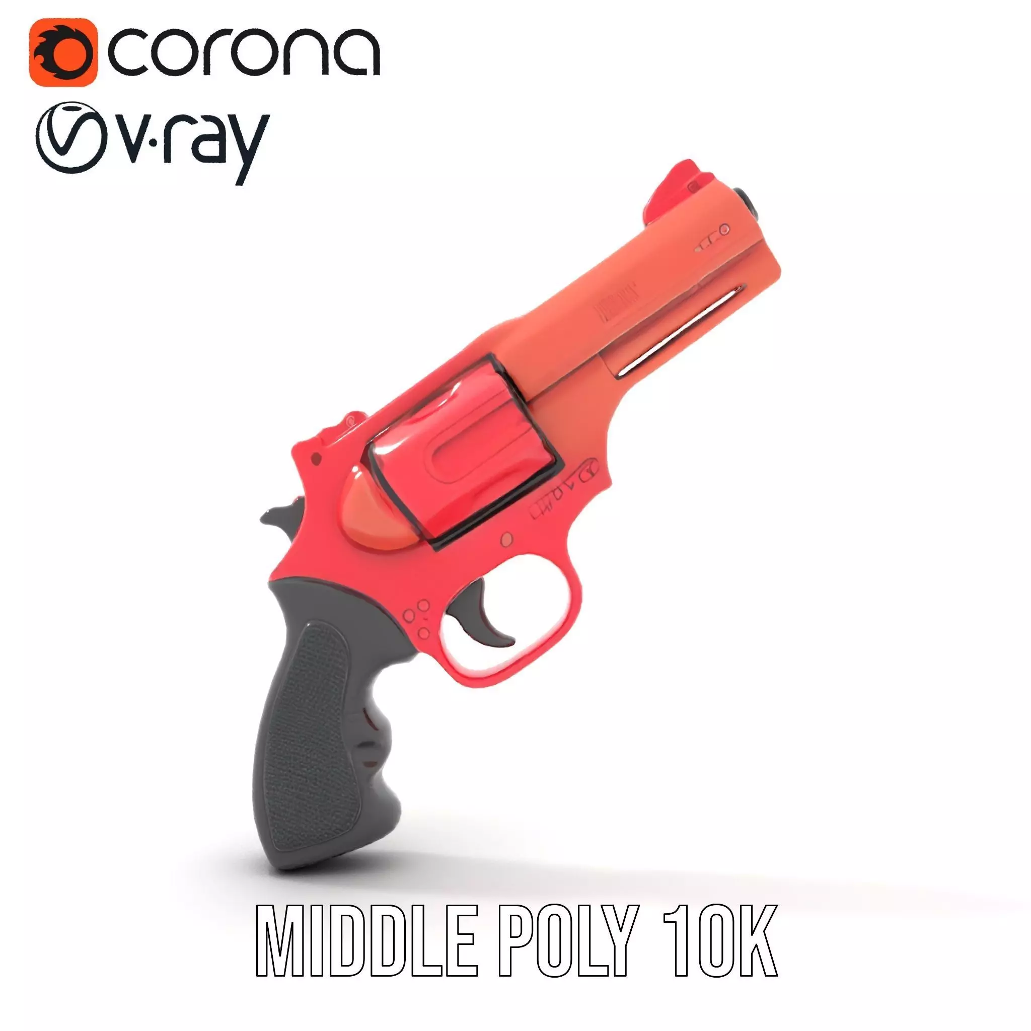 Scarlet Revolver model pack Low-poly 3D model_7