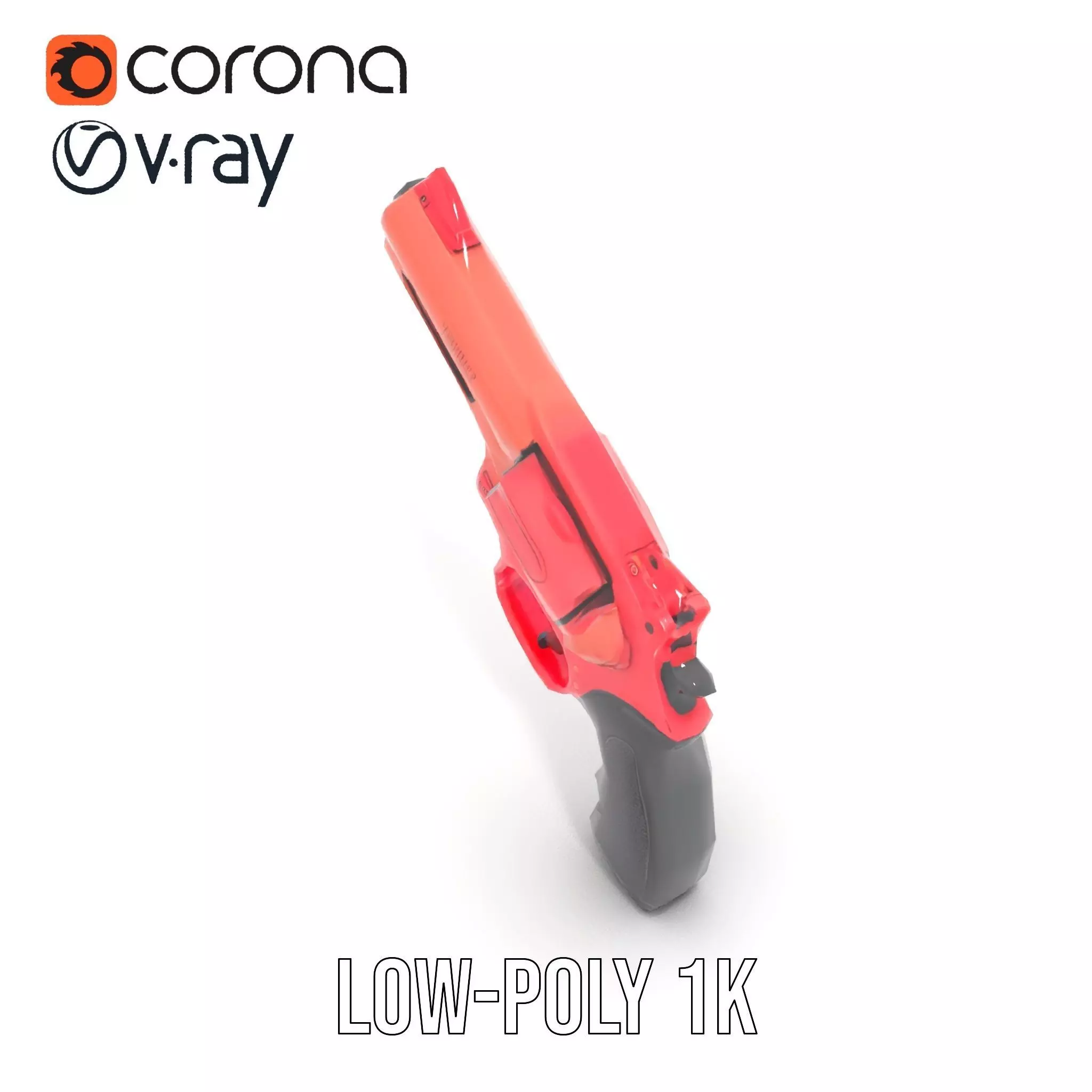 Scarlet Revolver model pack Low-poly 3D model_8