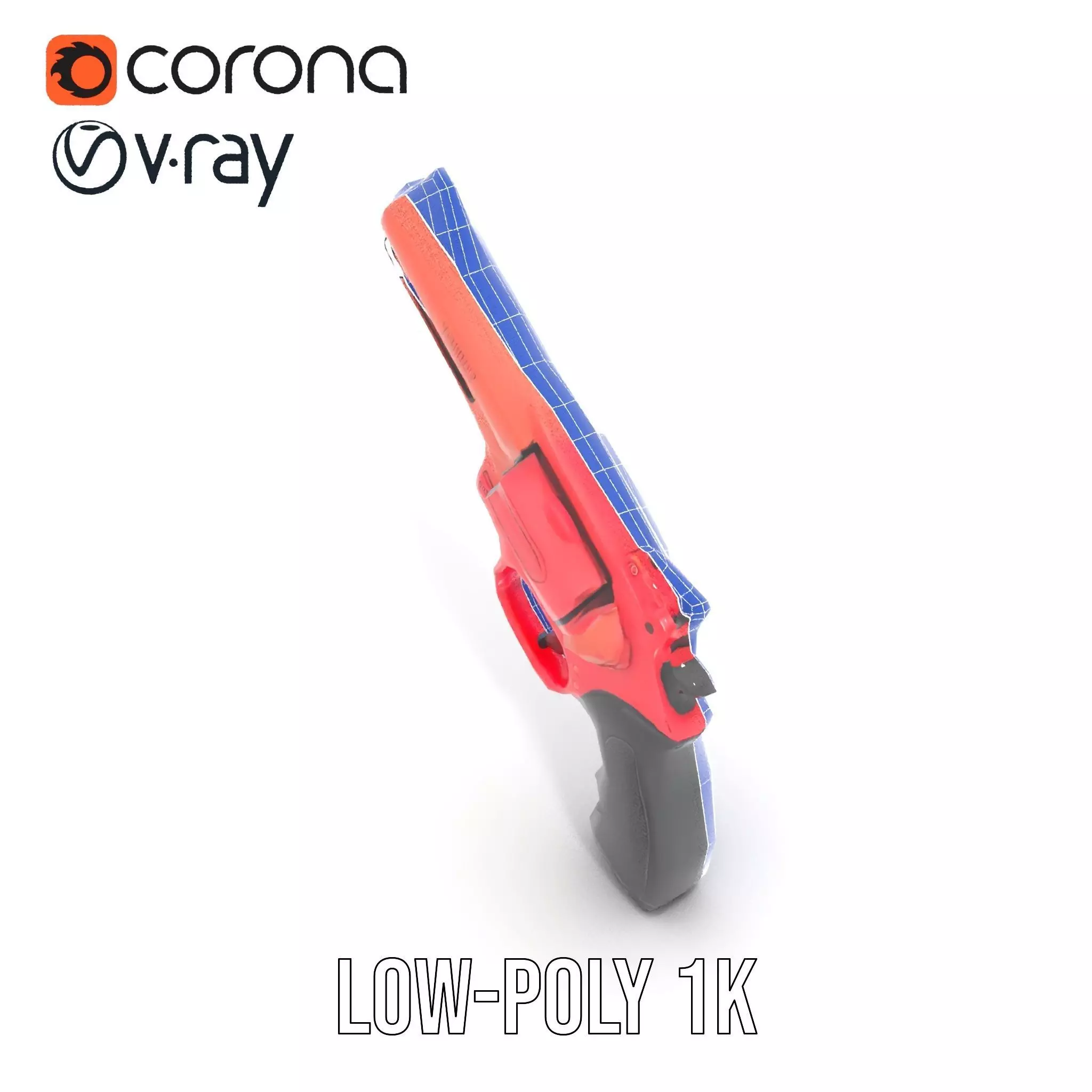 Scarlet Revolver model pack Low-poly 3D model_23