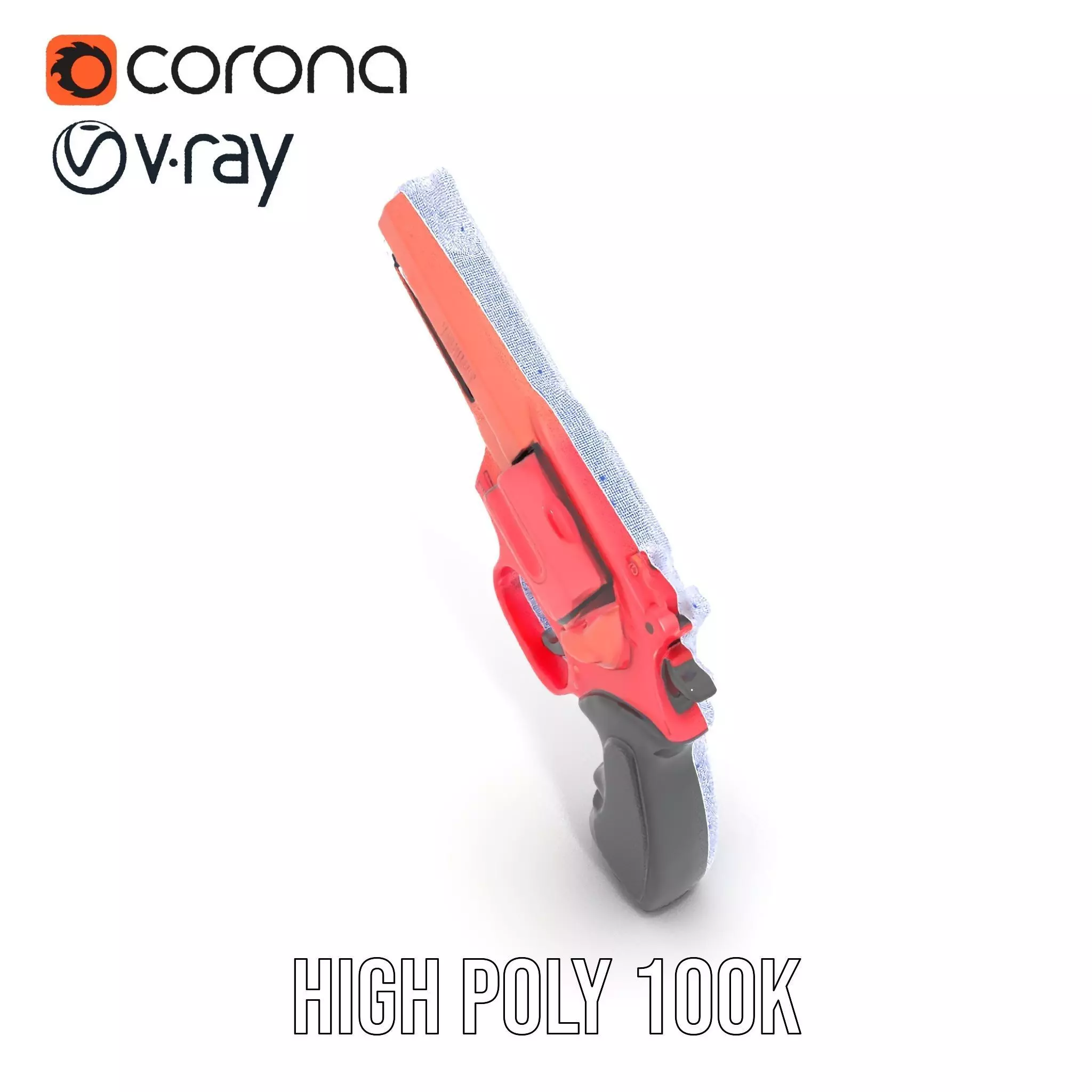 Scarlet Revolver model pack Low-poly 3D model_18