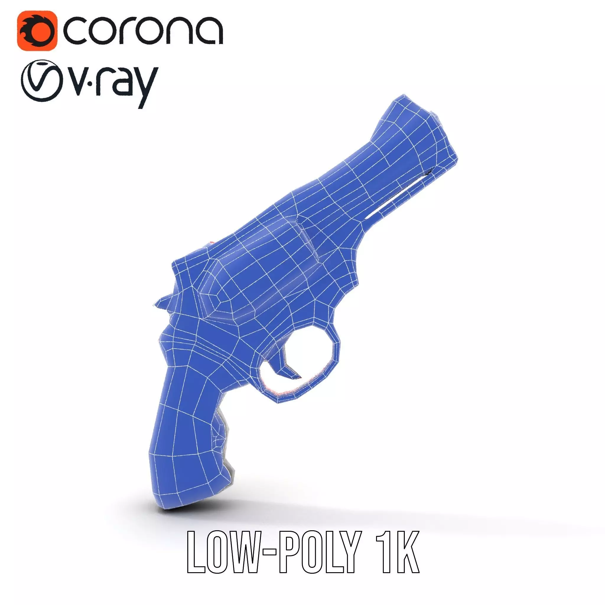 Scarlet Revolver model pack Low-poly 3D model_26