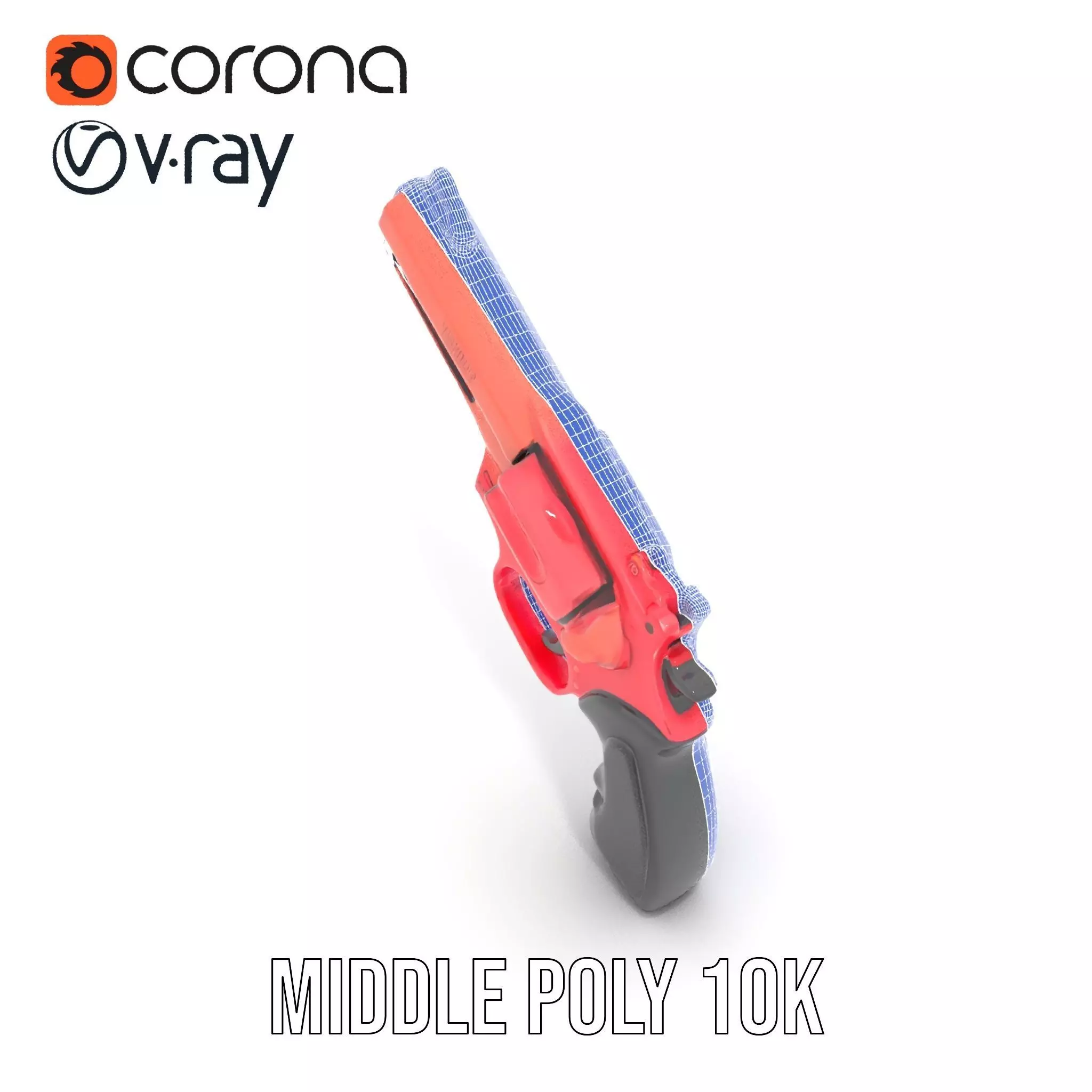 Scarlet Revolver model pack Low-poly 3D model_25