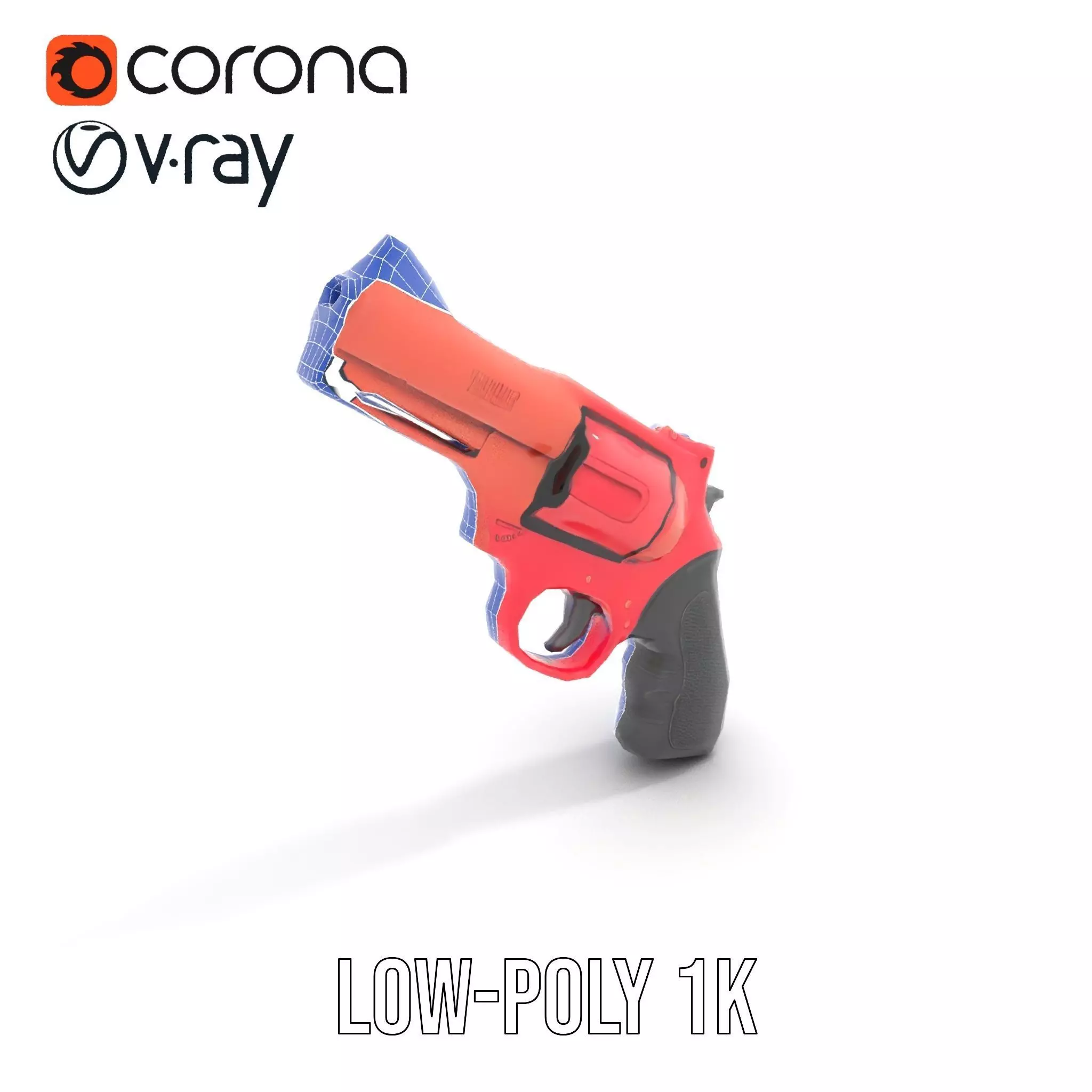 Scarlet Revolver model pack Low-poly 3D model_31