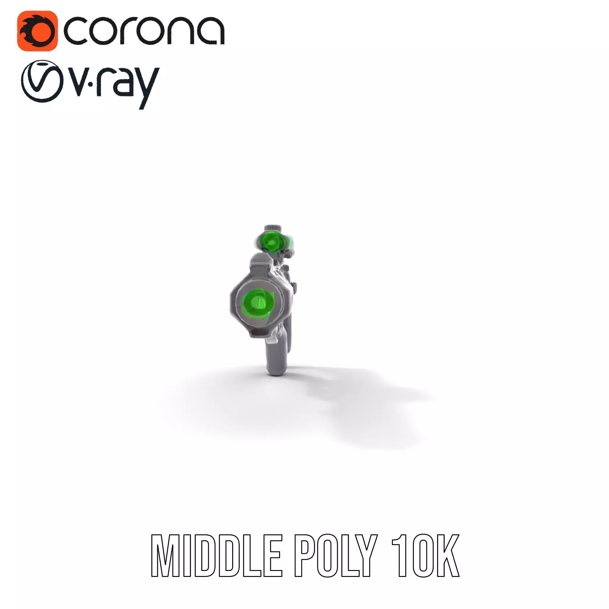 Tactical Black Rifle model pack Low-poly 3D model_22