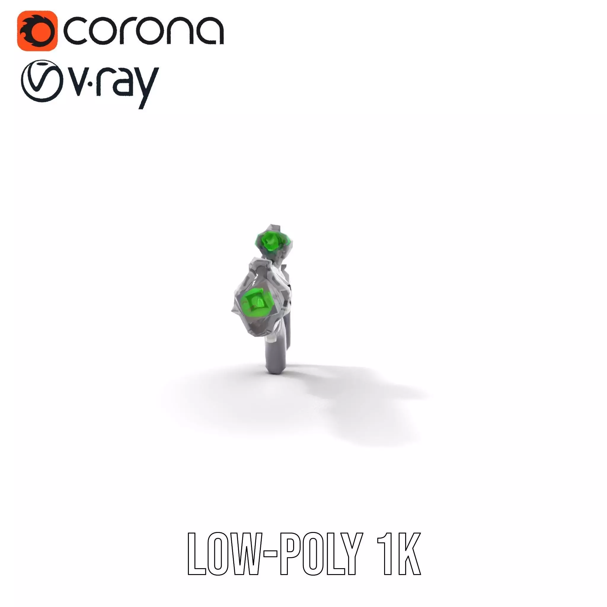 Tactical Black Rifle model pack Low-poly 3D model_10