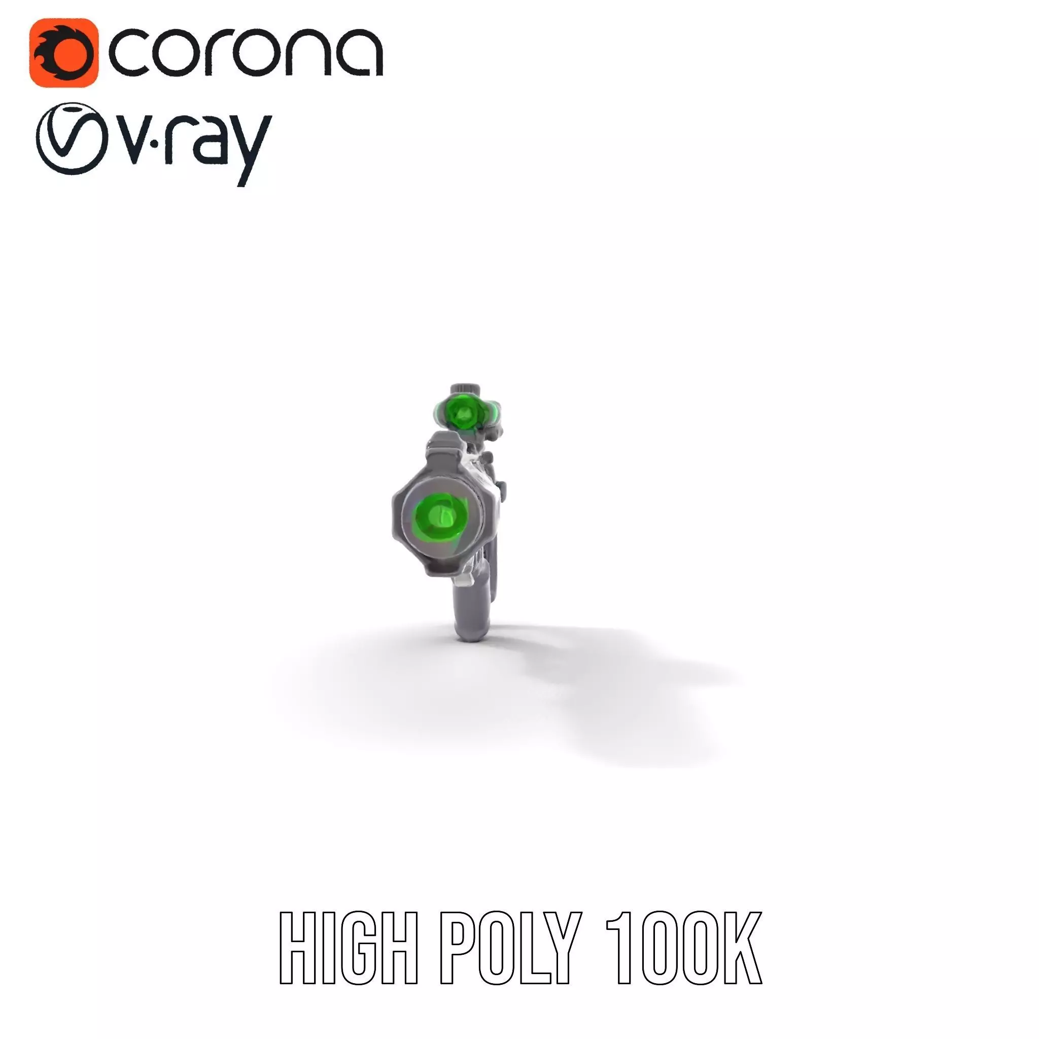 Tactical Black Rifle model pack Low-poly 3D model_16