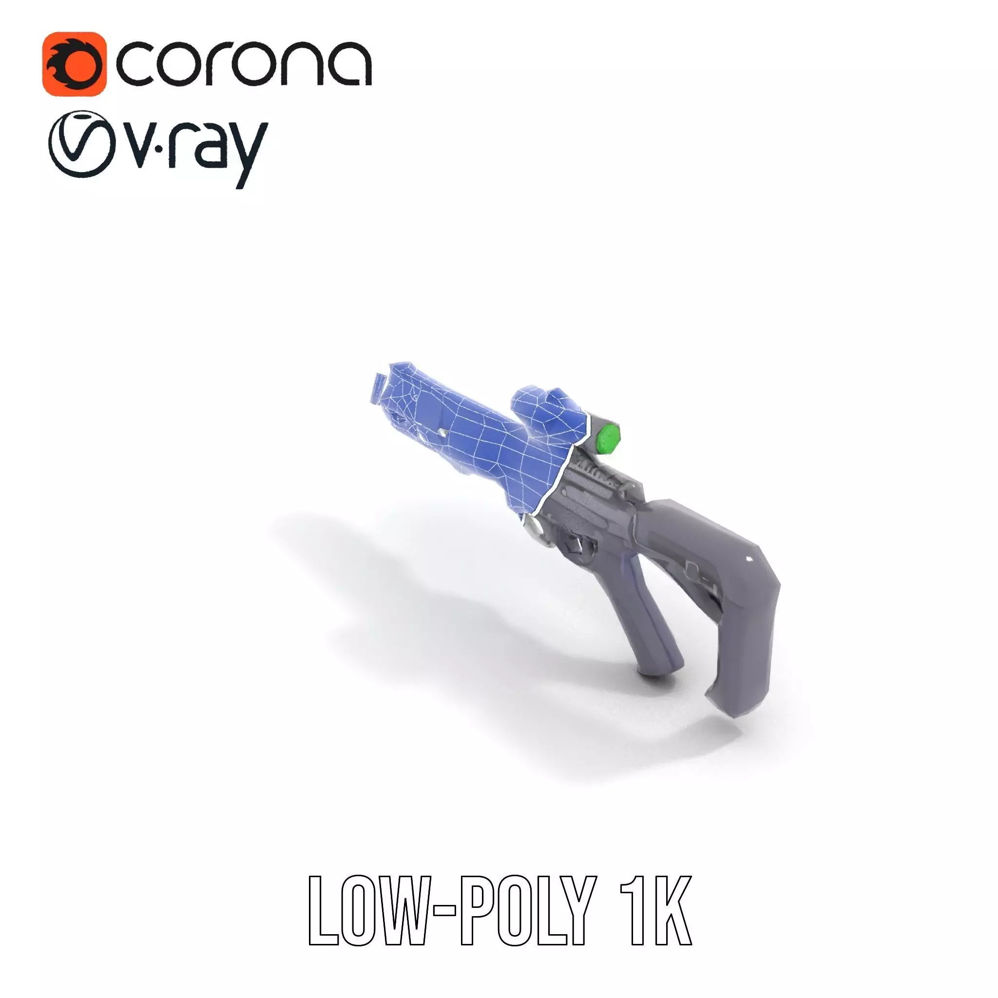 Tactical Black Rifle model pack Low-poly 3D model_21