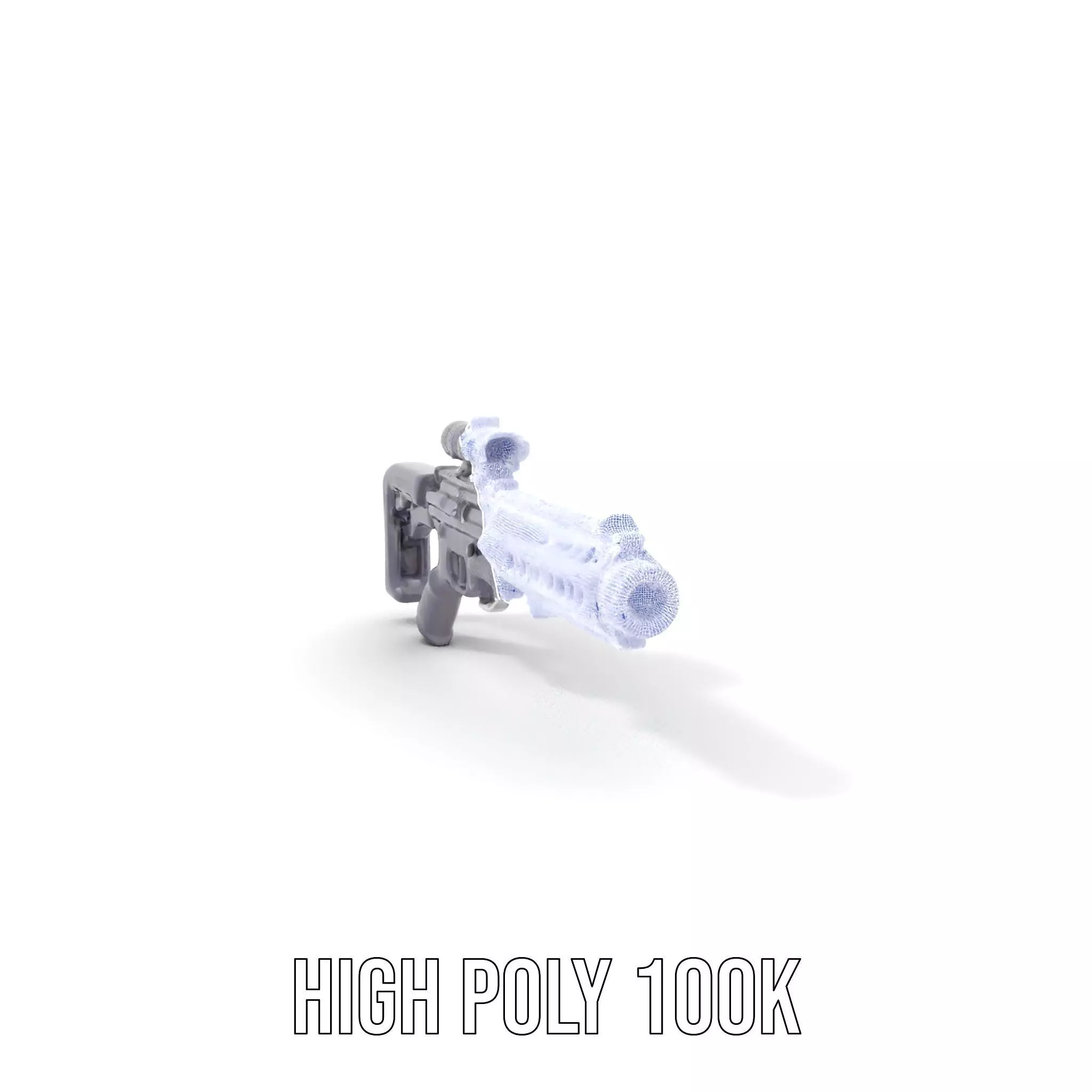 Tactical Black Rifle model pack Low-poly 3D model_5