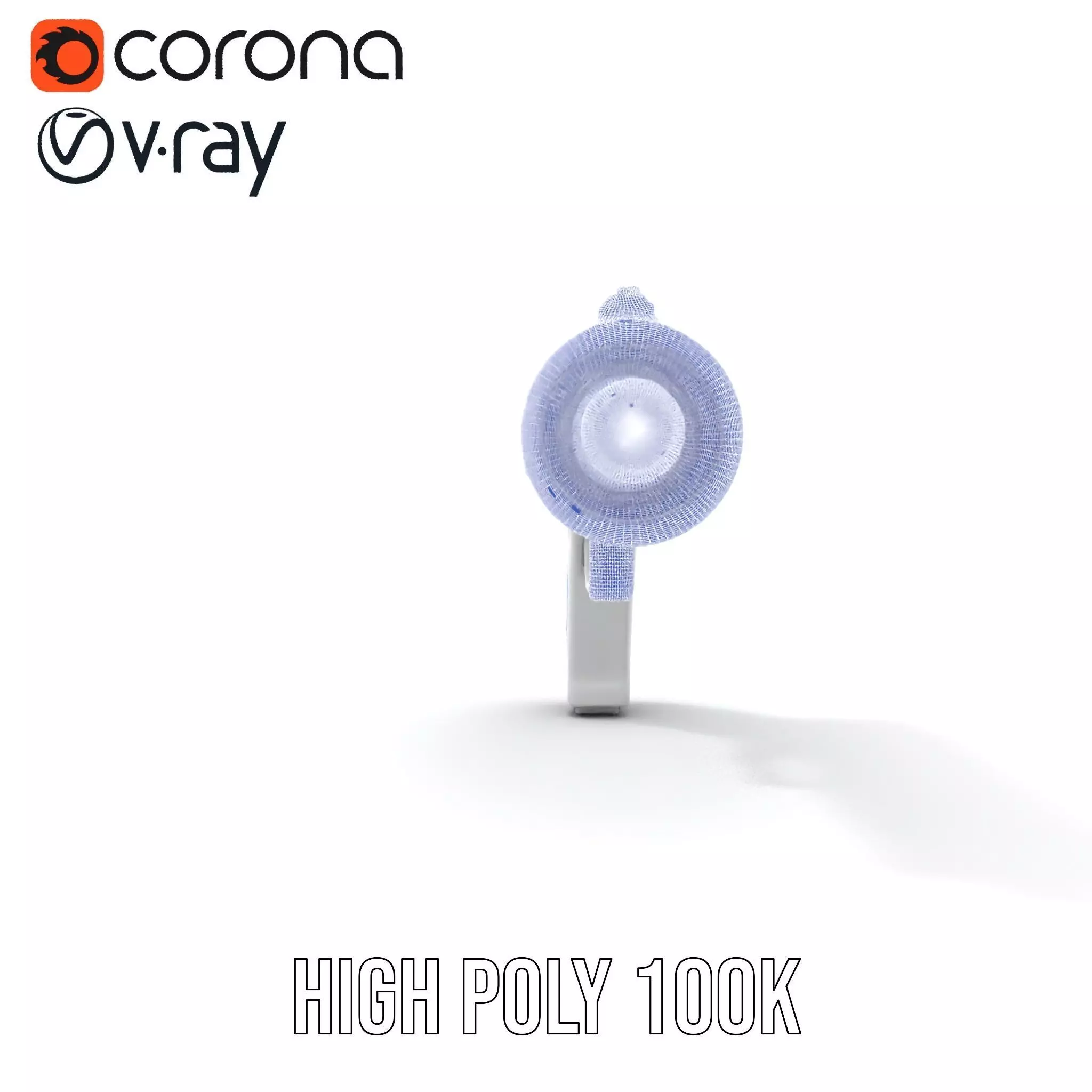 Futuristic Blue Blaster model pack Low-poly 3D model_34