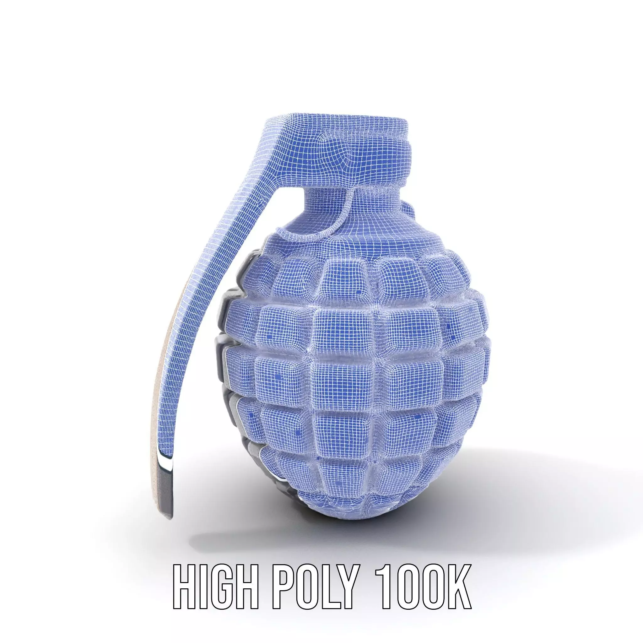Black Grenade model pack Low-poly 3D model_5