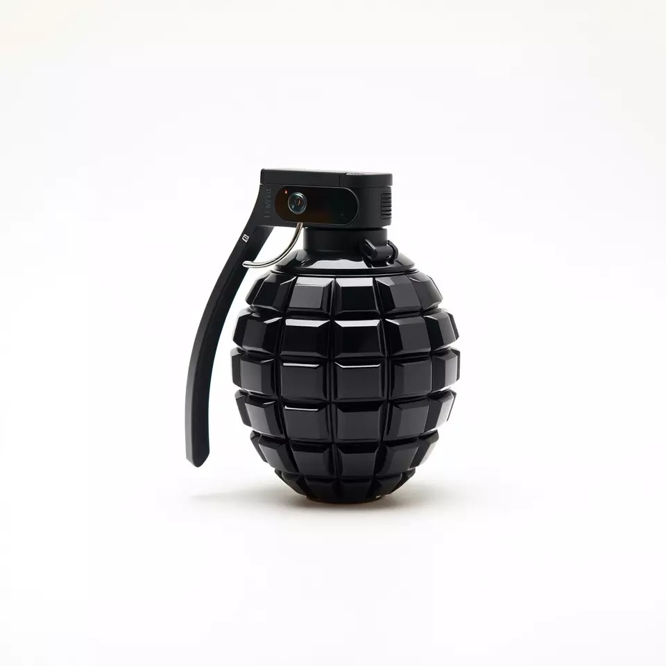 Black Grenade model pack Low-poly 3D model_3