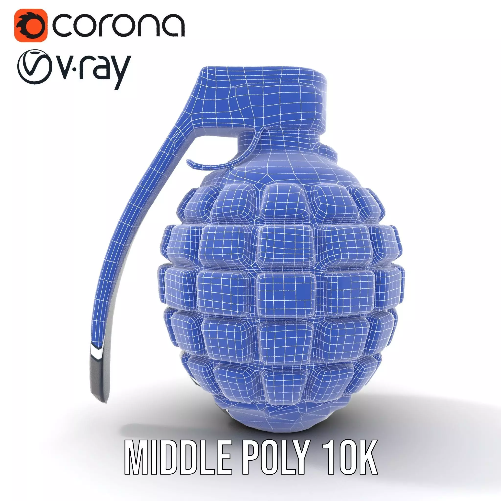 Black Grenade model pack Low-poly 3D model_28
