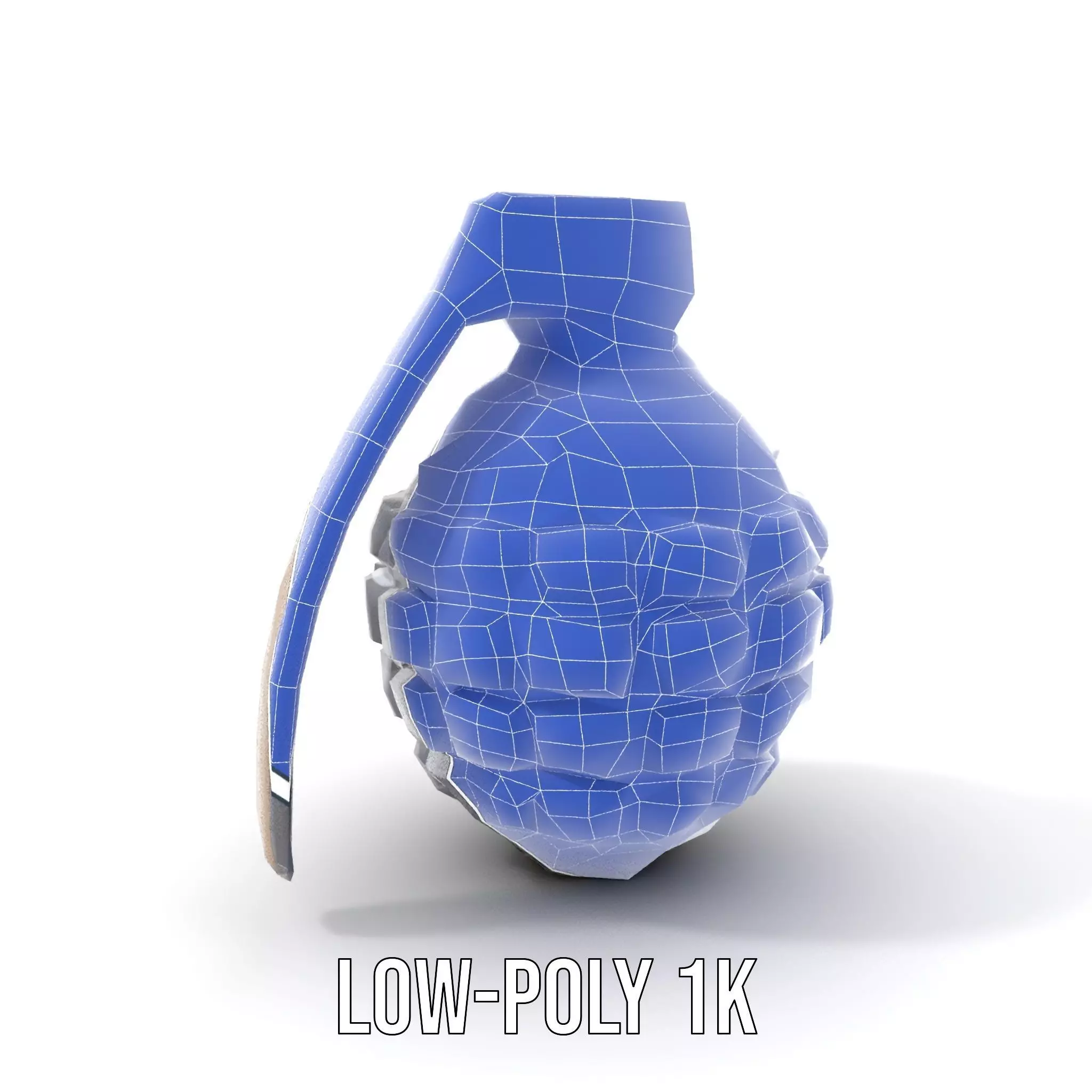 Black Grenade model pack Low-poly 3D model_15