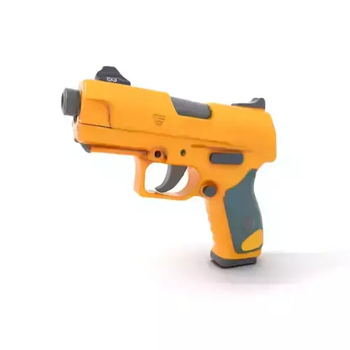 Vibrant Orange Pistol model pack