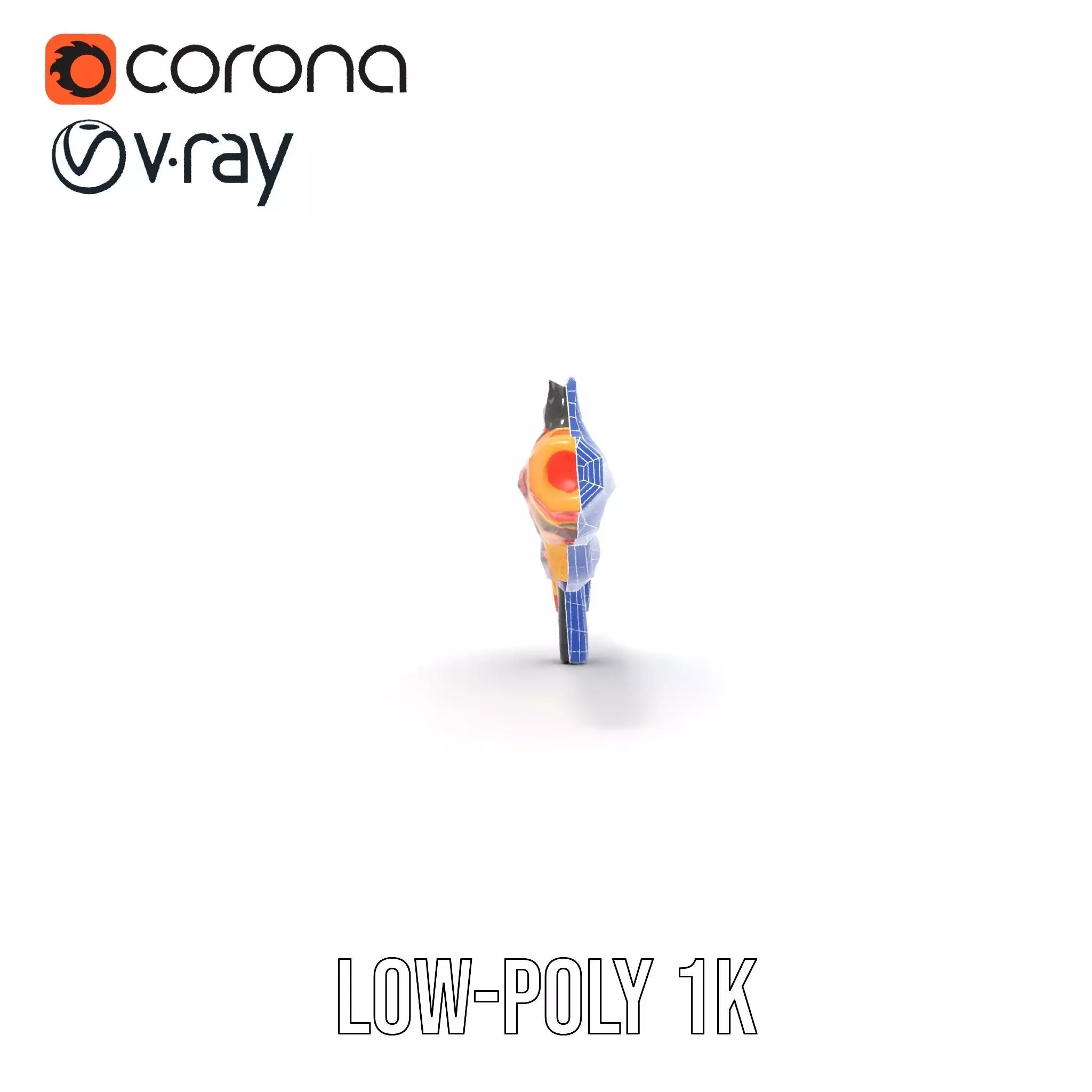 Neon Blaster model pack Low-poly 3D model_31