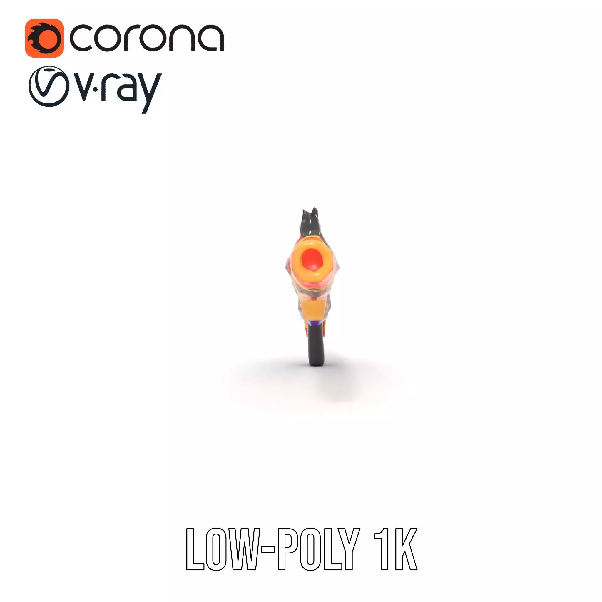 Neon Blaster model pack Low-poly 3D model_29