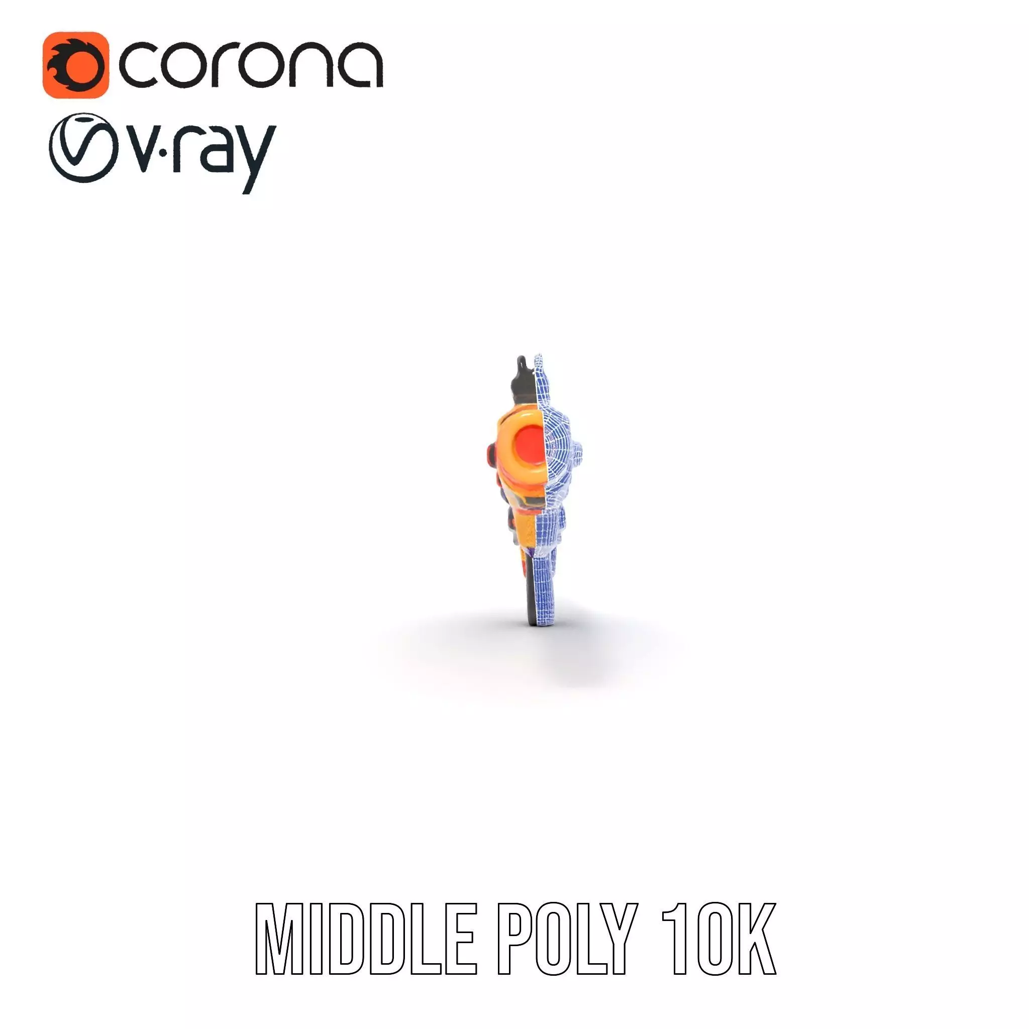 Neon Blaster model pack Low-poly 3D model_28