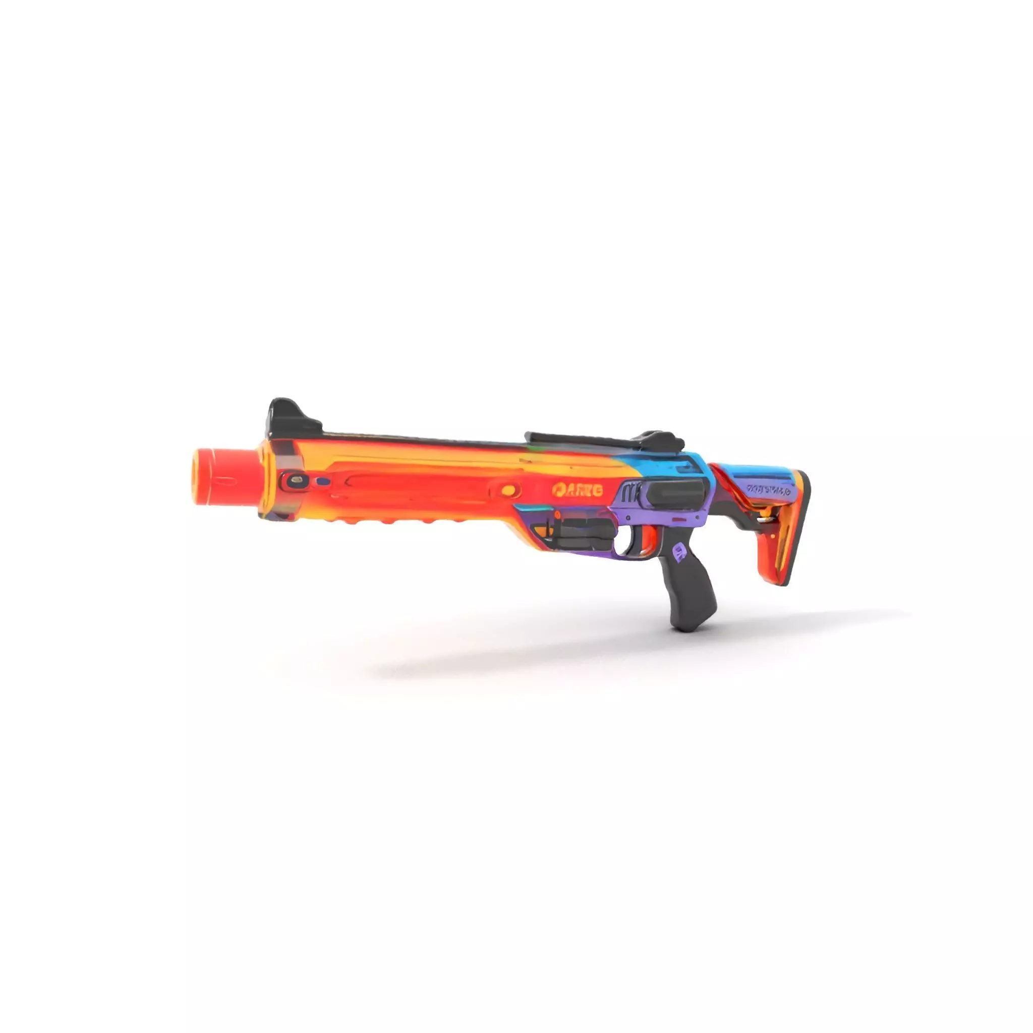 Neon Blaster model pack Low-poly 3D model_0