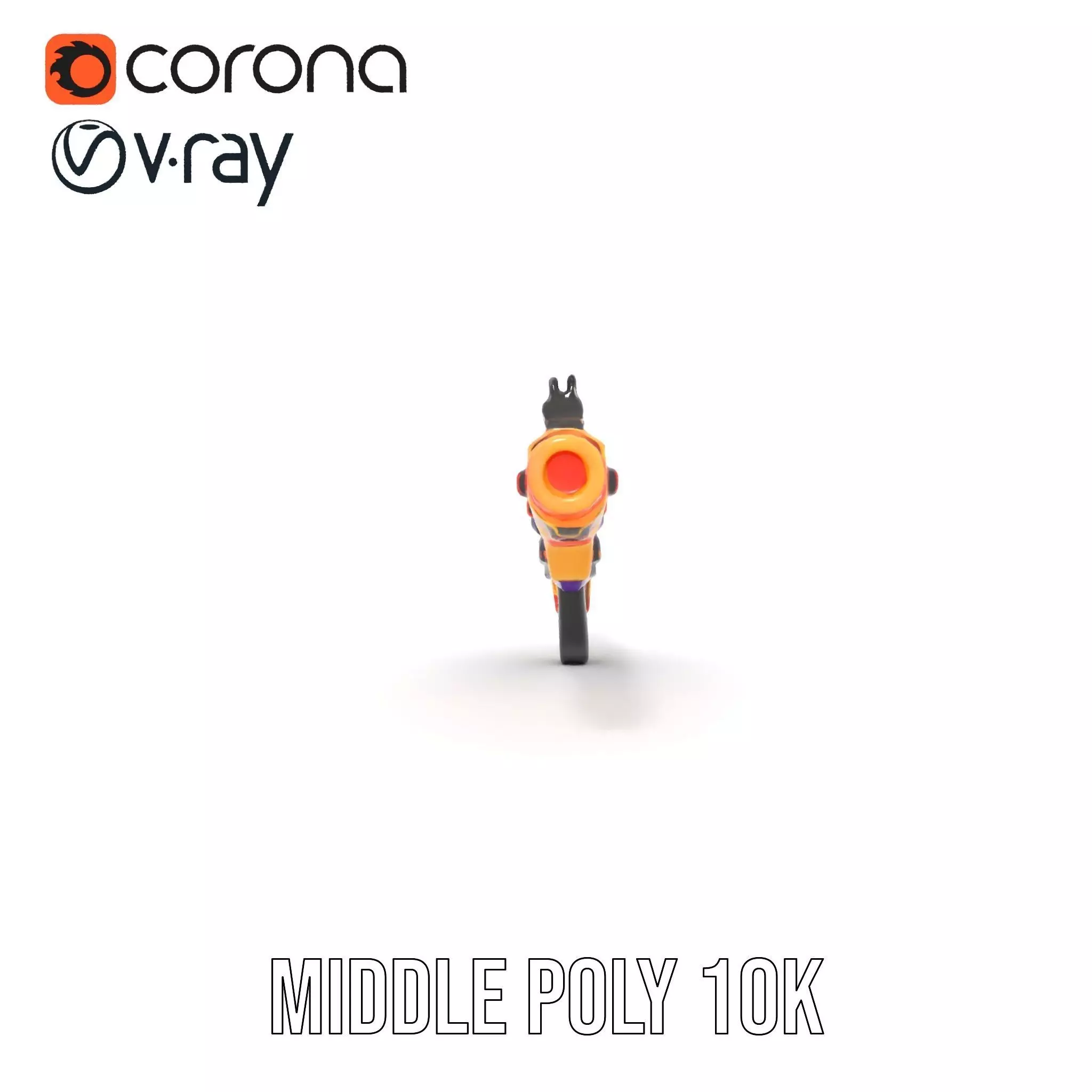 Neon Blaster model pack Low-poly 3D model_26