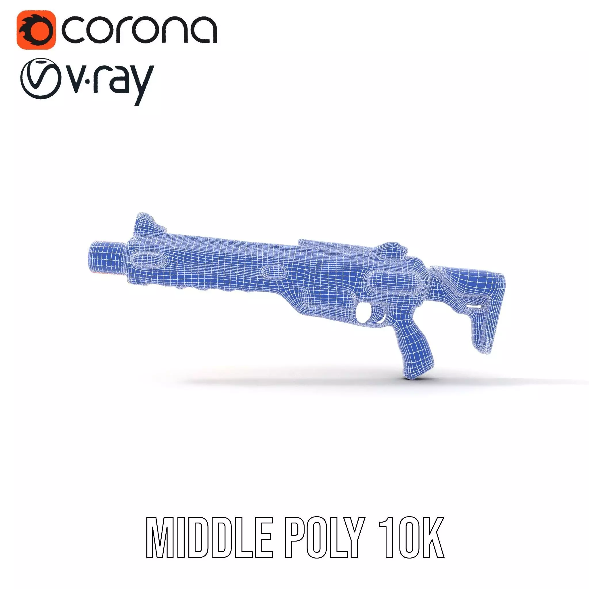 Neon Blaster model pack Low-poly 3D model_23