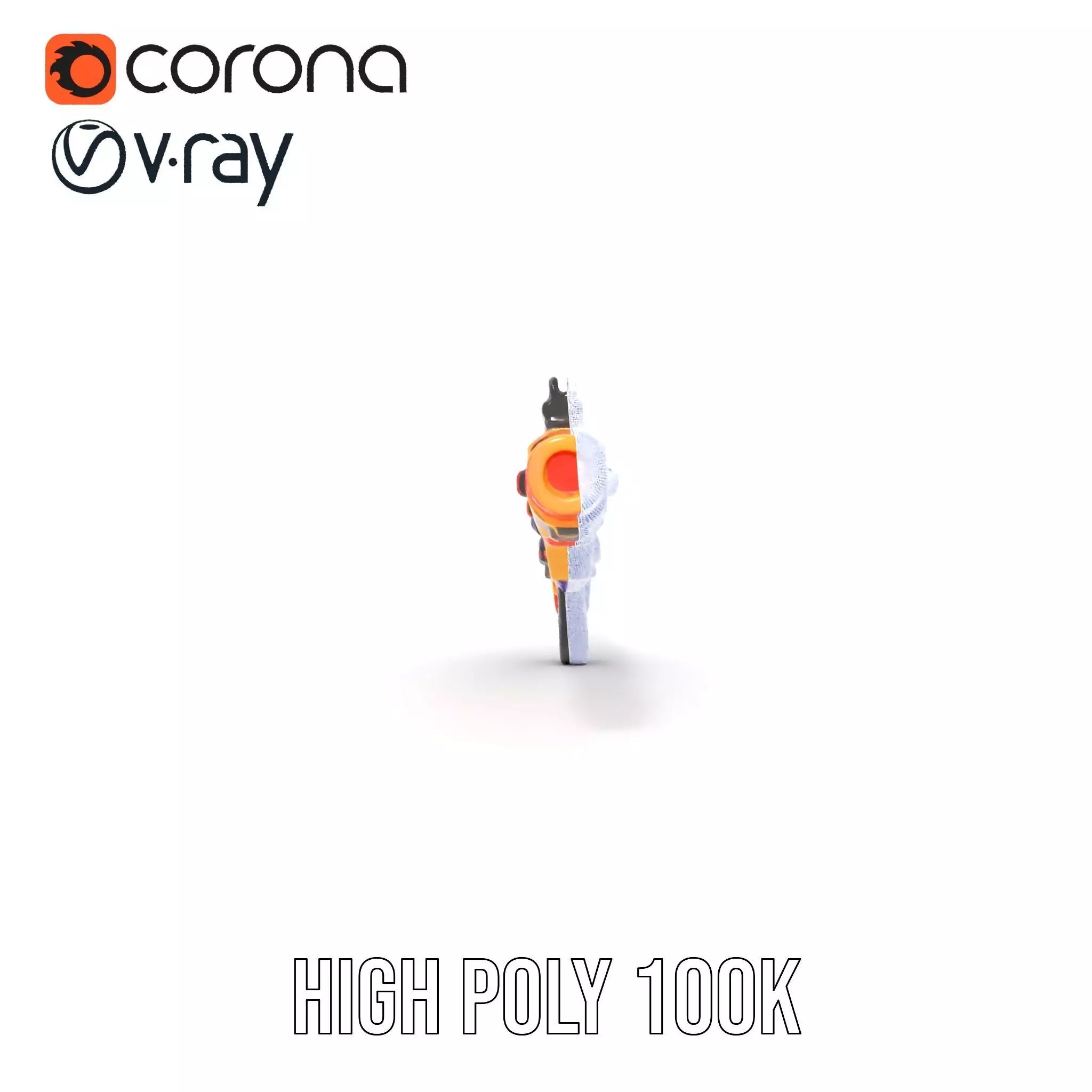 Neon Blaster model pack Low-poly 3D model_35