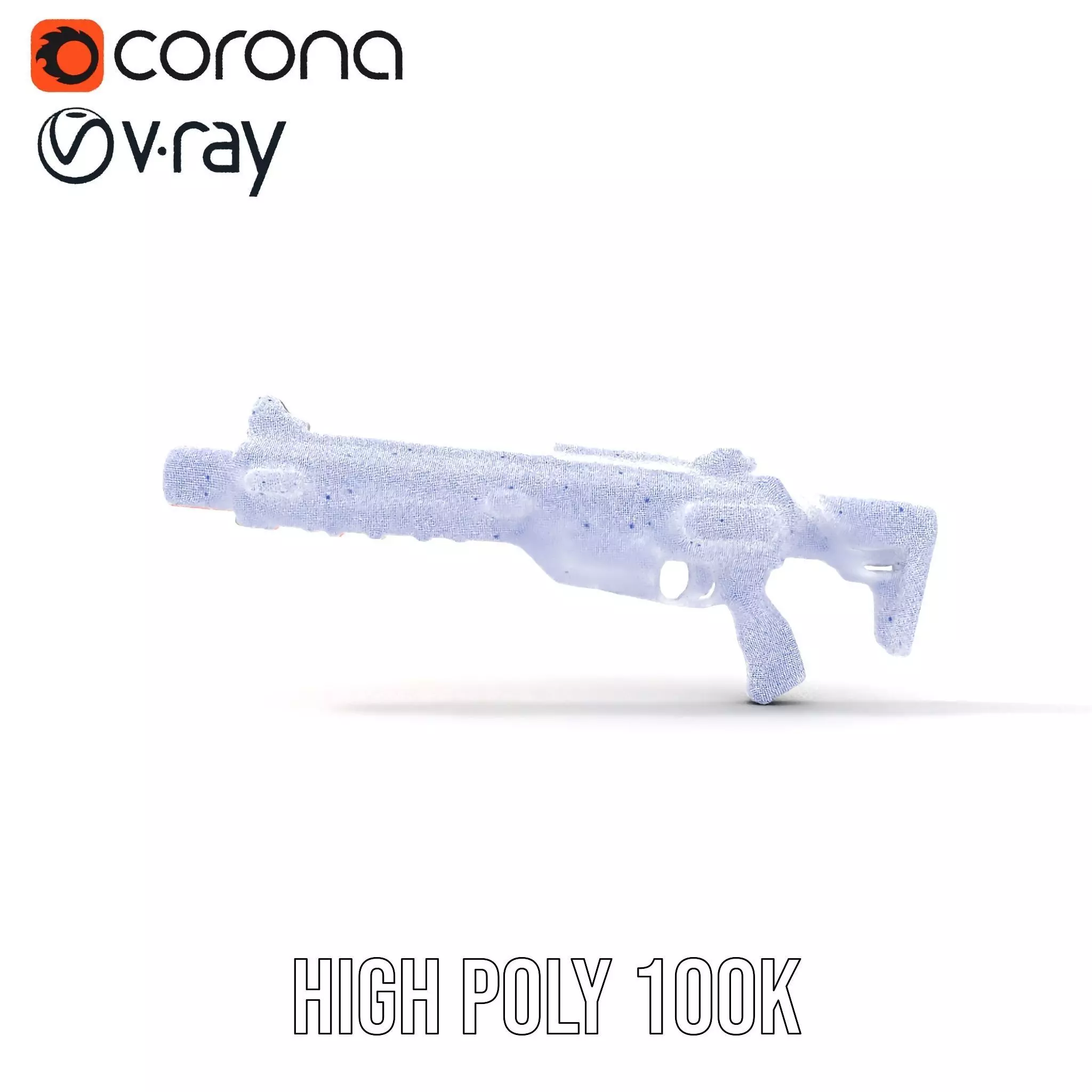 Neon Blaster model pack Low-poly 3D model_34