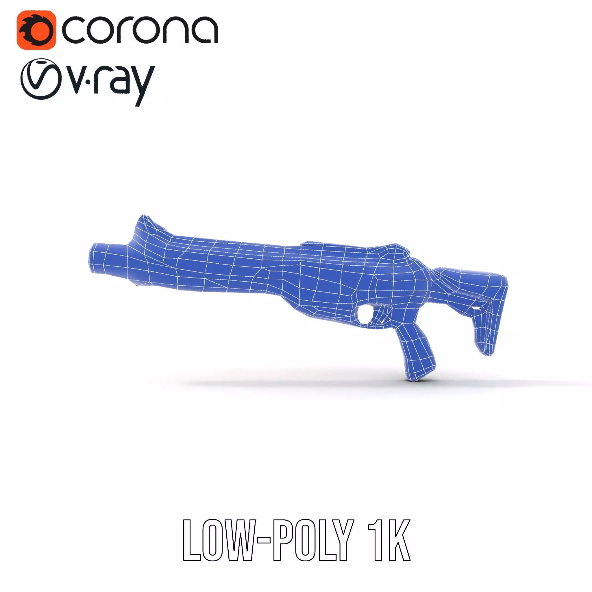 Neon Blaster model pack Low-poly 3D model_15