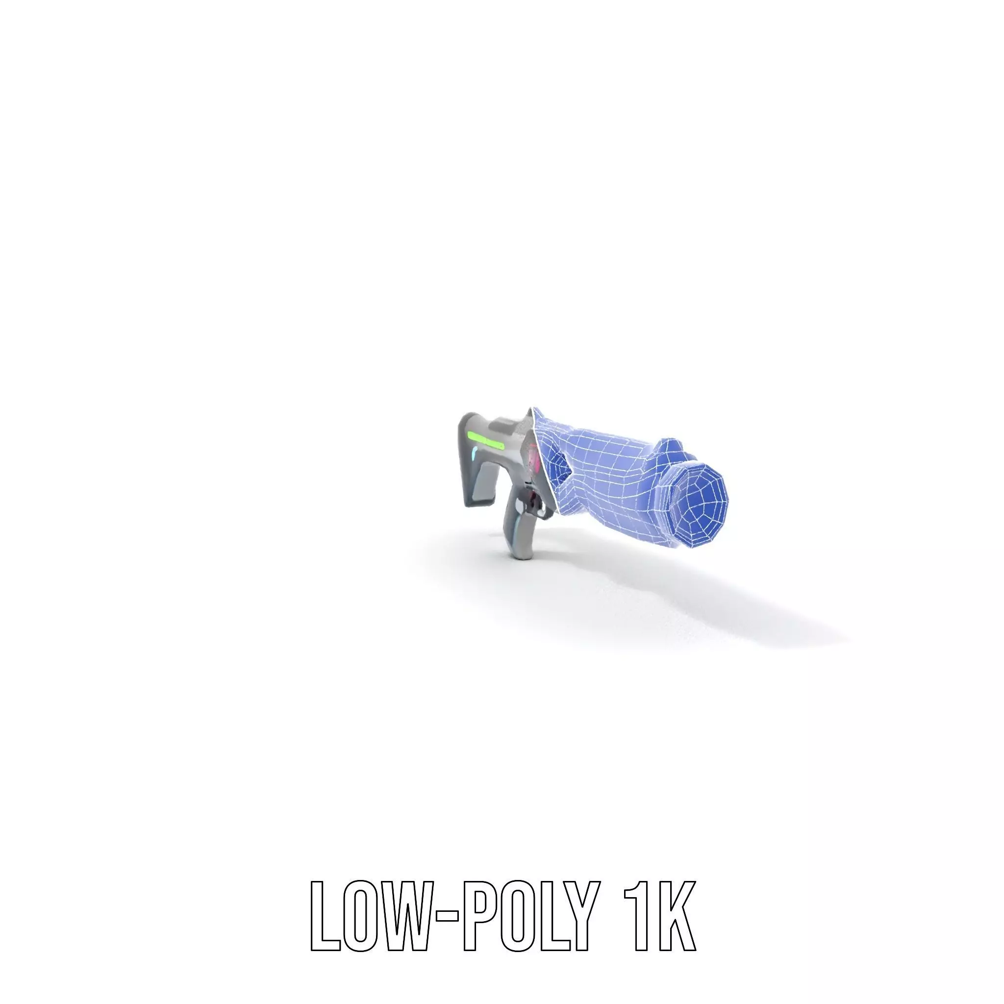 Neon Rifle model pack Low-poly 3D model_23