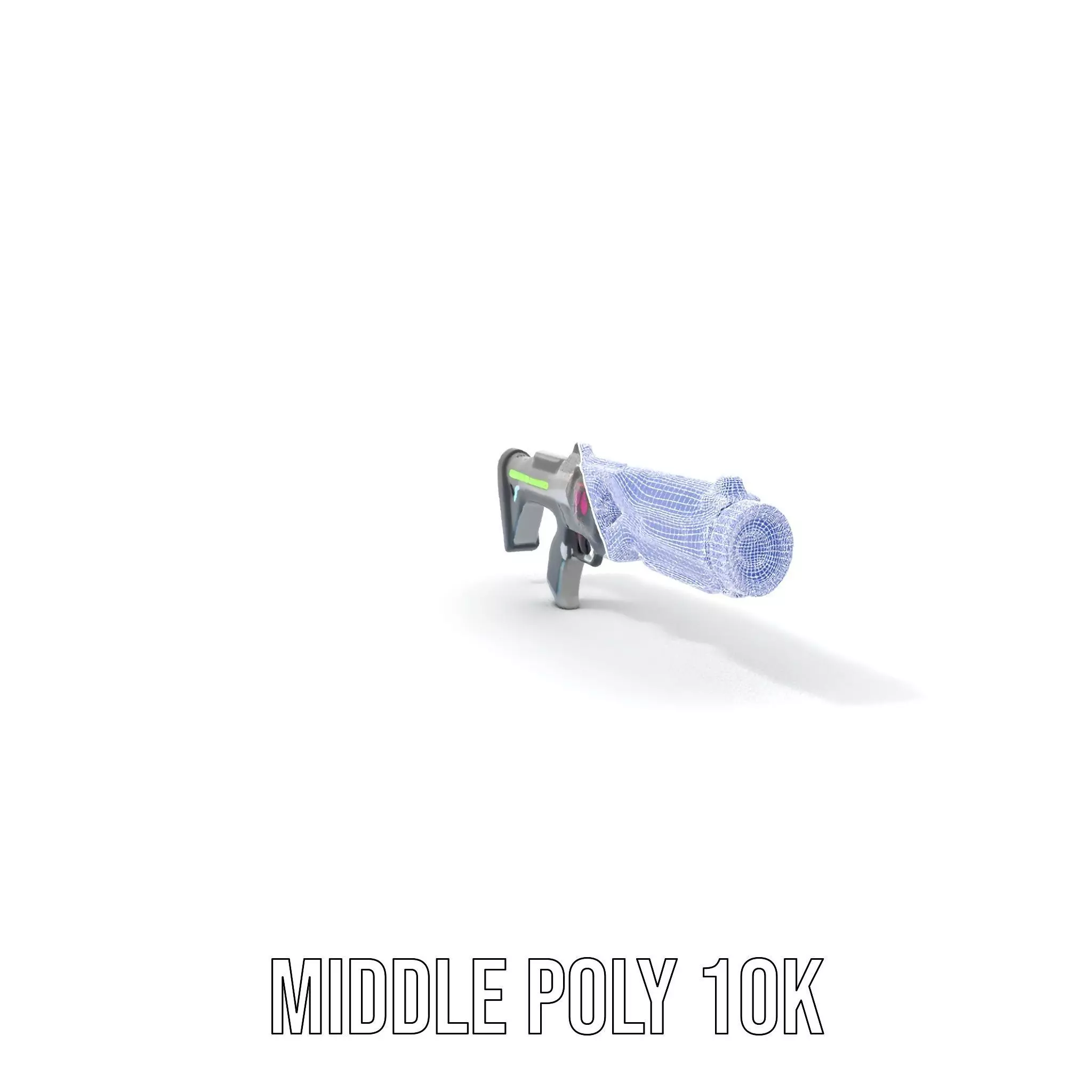 Neon Rifle model pack Low-poly 3D model_12