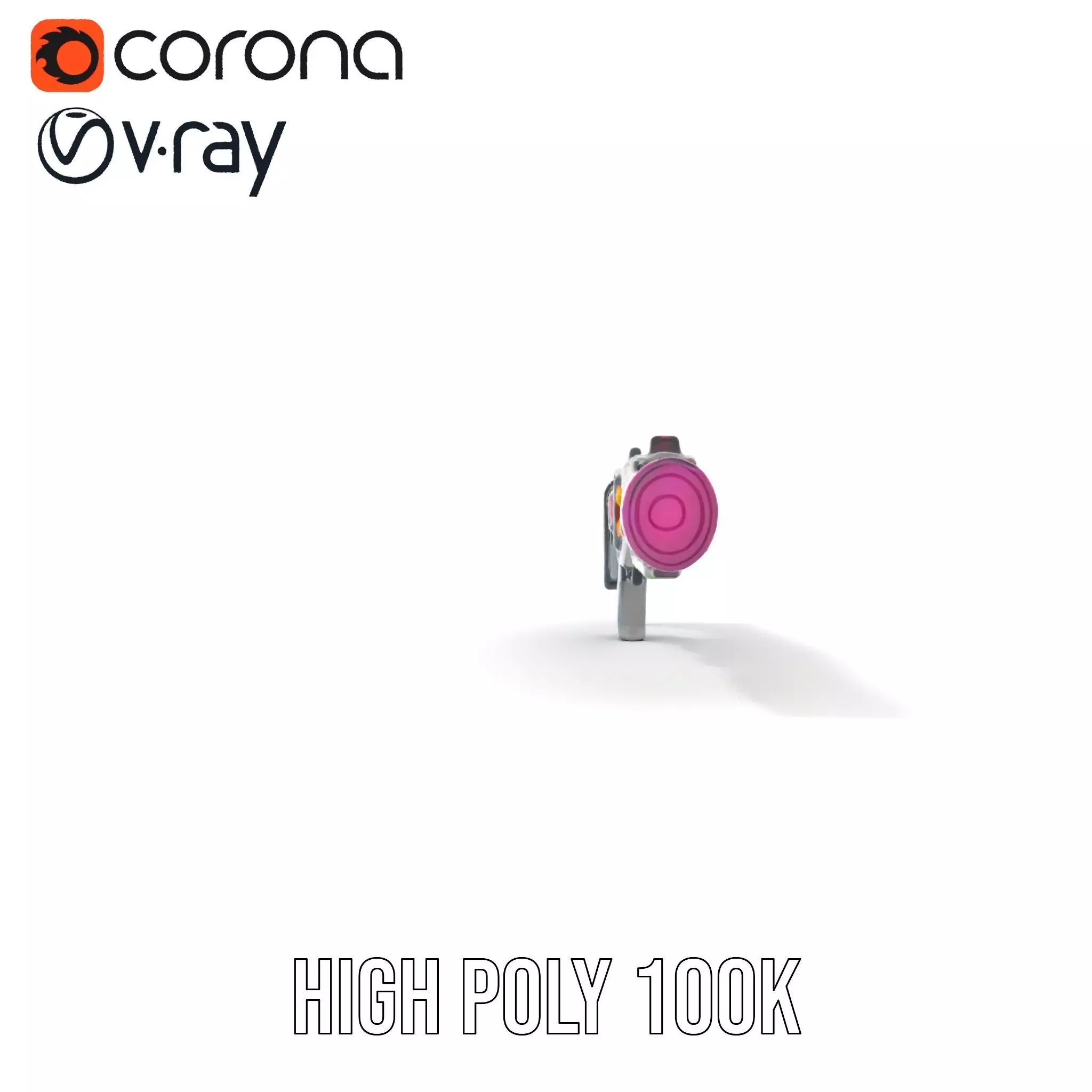 Neon Rifle model pack Low-poly 3D model_29