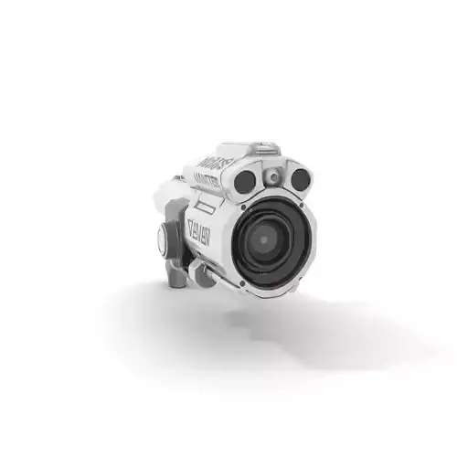 Futuristic Silver Blaster model pack