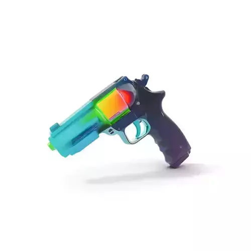 Neon Revolver model pack Low-poly 3D model