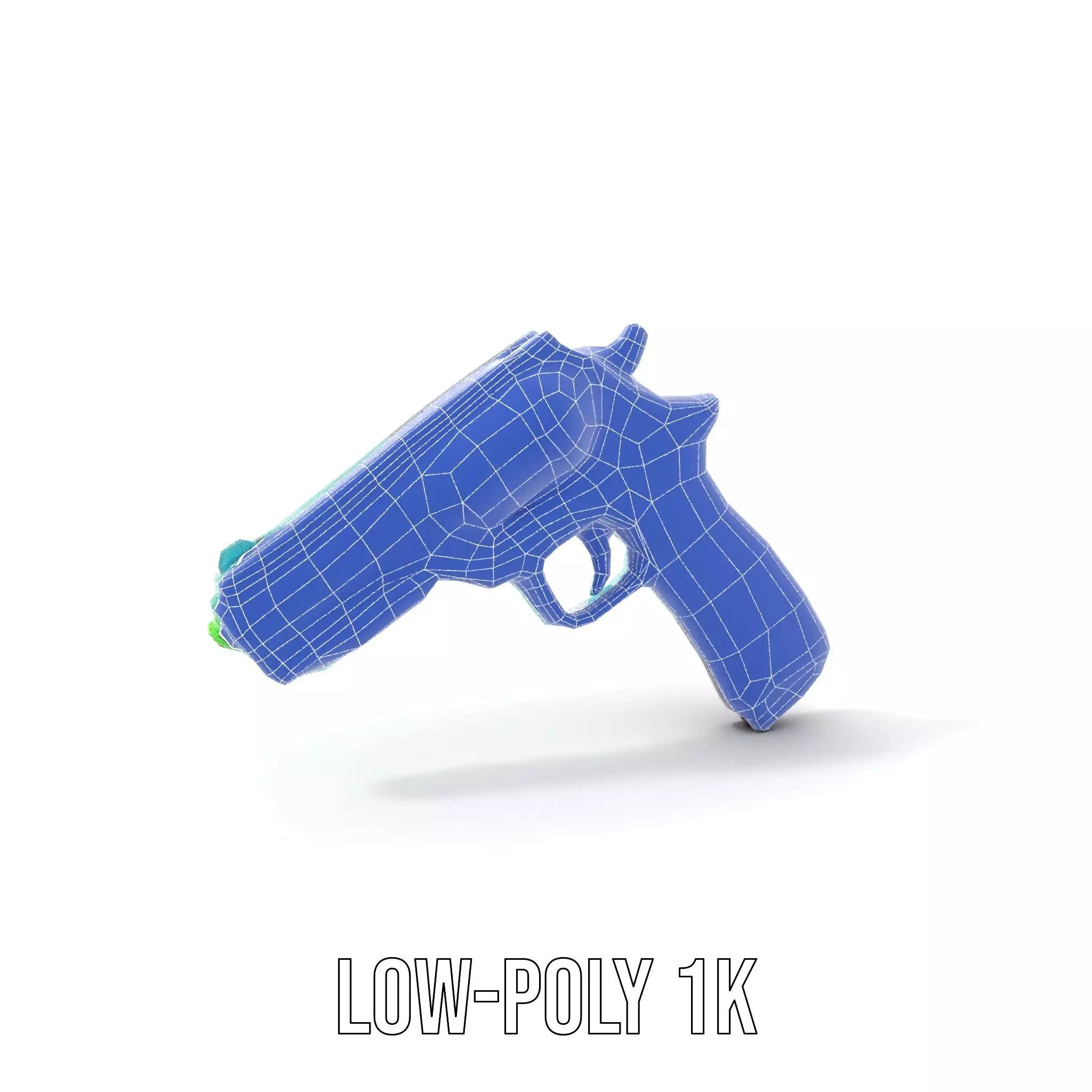 Neon Revolver model pack Low-poly 3D model_25