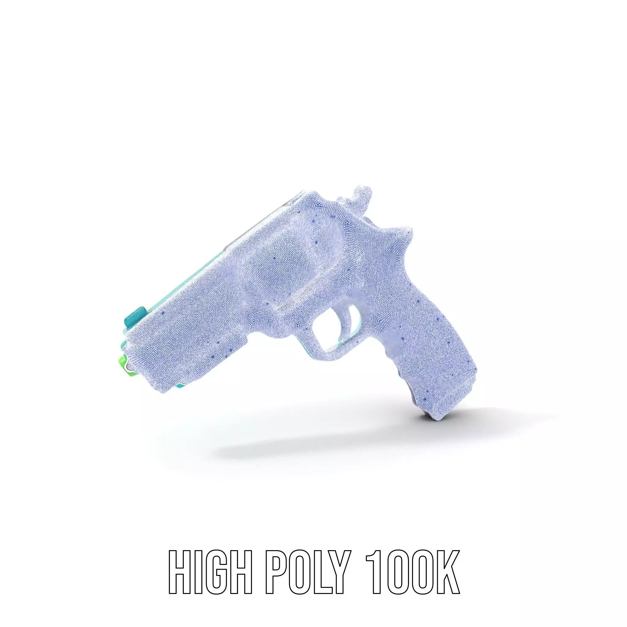 Neon Revolver model pack Low-poly 3D model_5