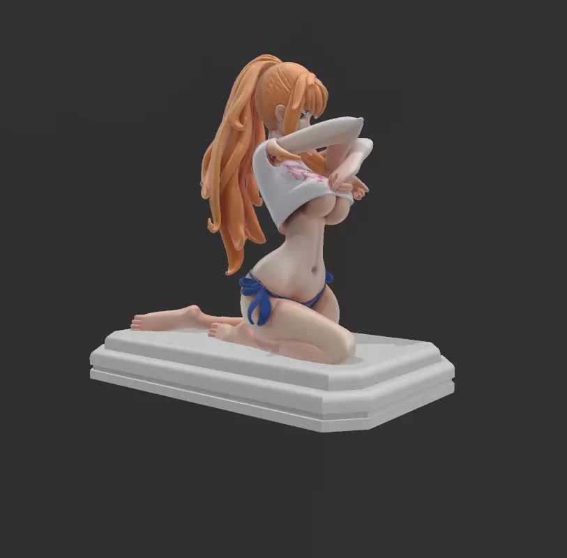 CHICA SENSUAL QUITANDO CAMISETA 3D print model_3