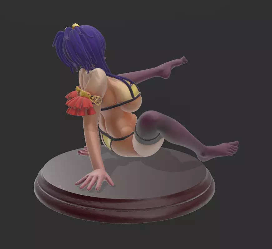 CHICA SENSUAL SENTADA 3D print model_3