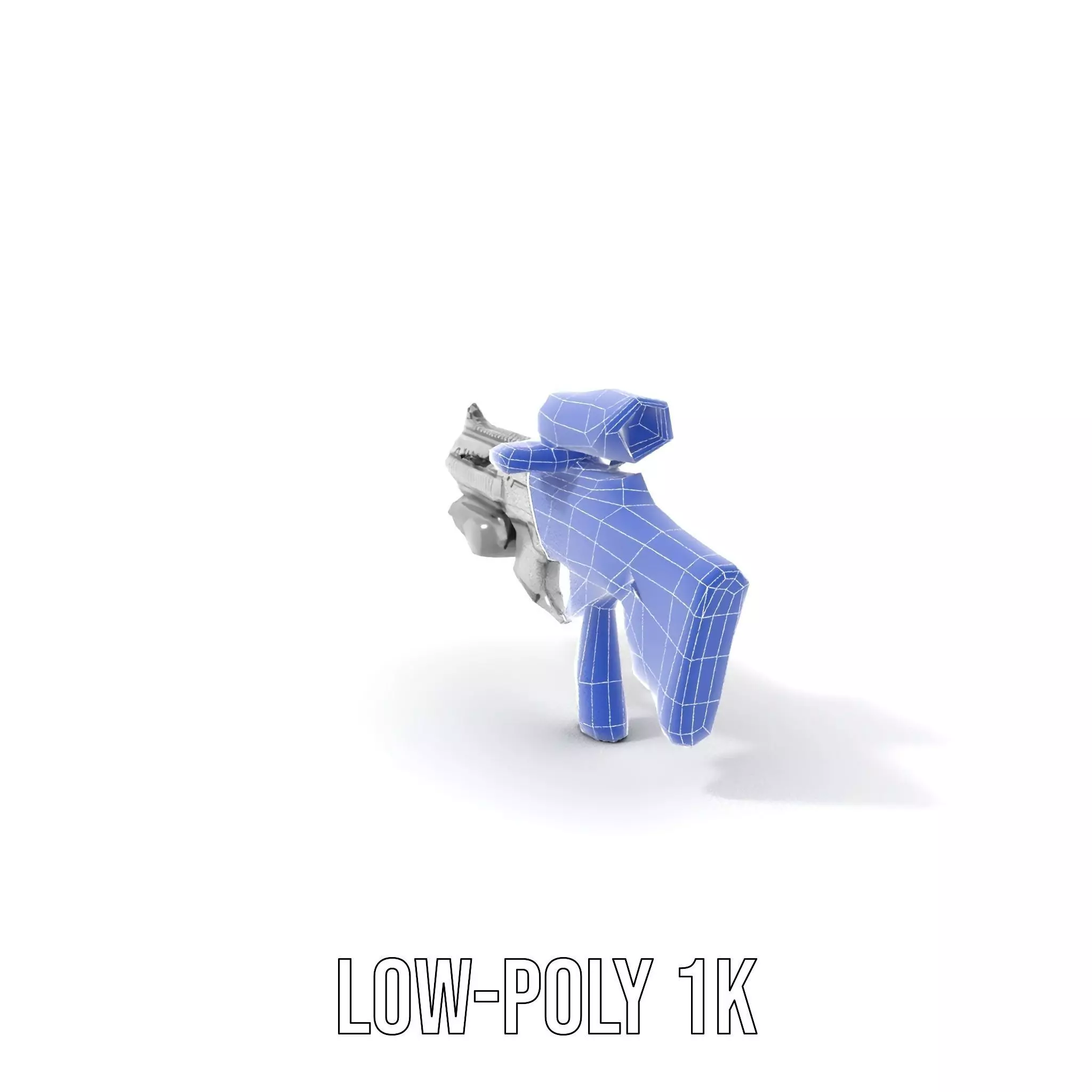 Tactical Black Rifle model pack Low-poly 3D model_17