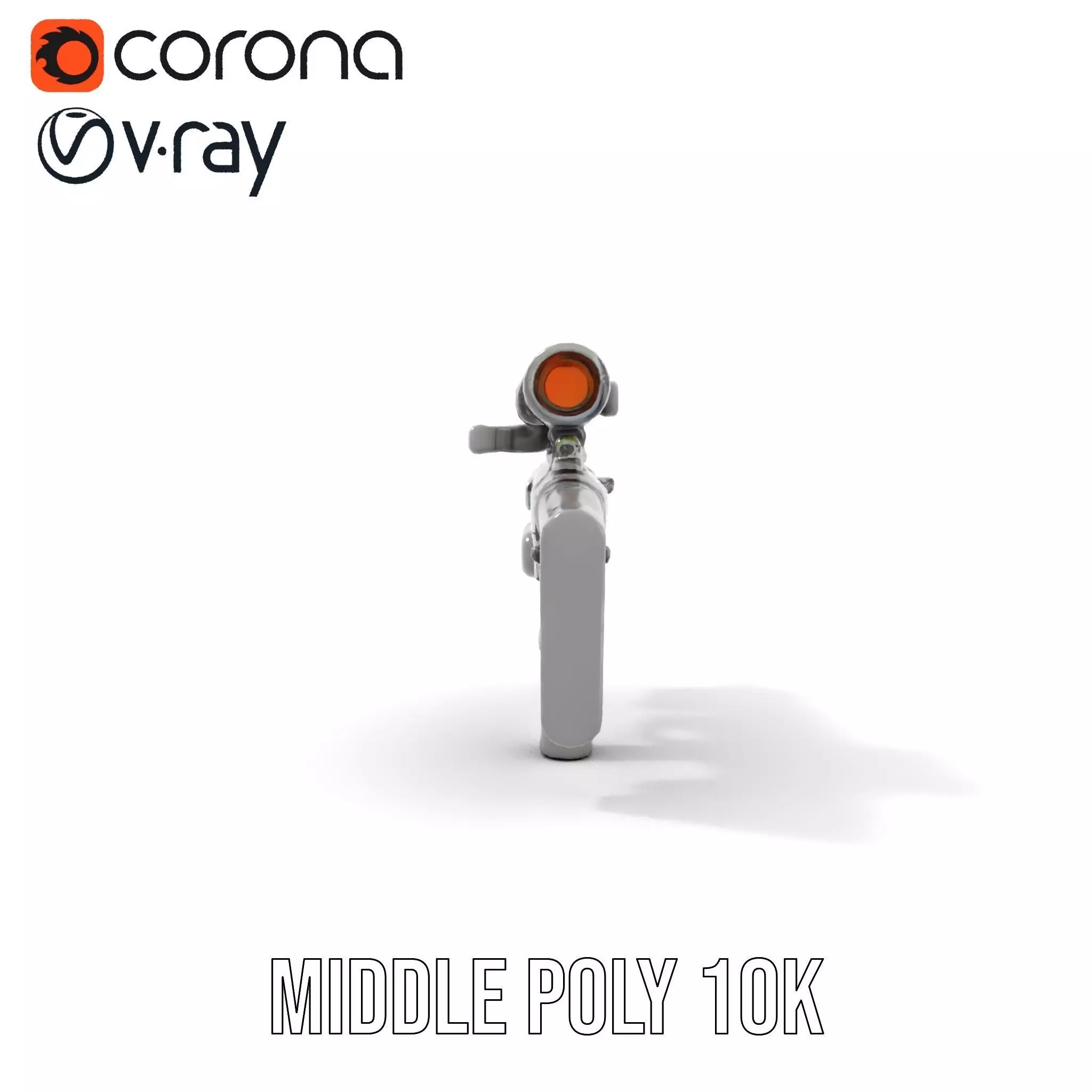 Tactical Black Rifle model pack Low-poly 3D model_14