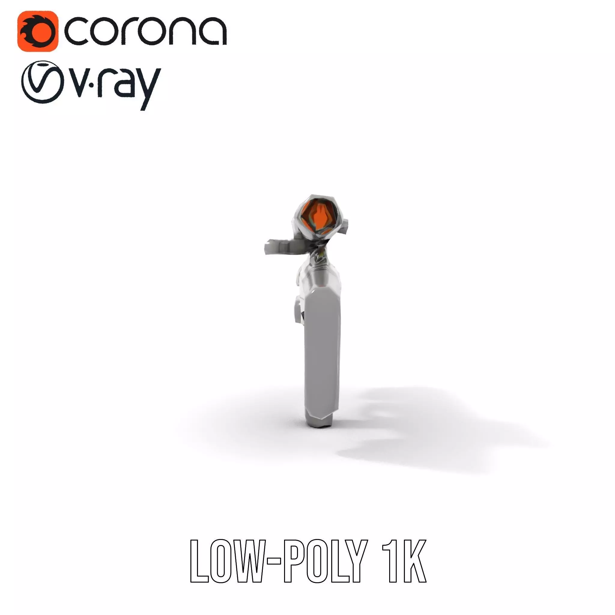 Tactical Black Rifle model pack Low-poly 3D model_8